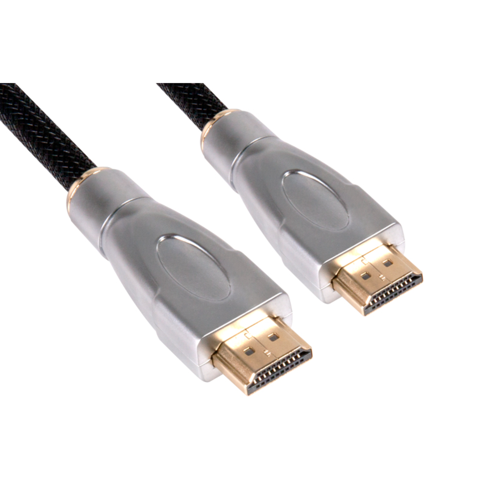 club3D HDMI Connection Cable HDMI-A Plug 1.00 M Black Silver 4K UHD Foil Shield UL-certified