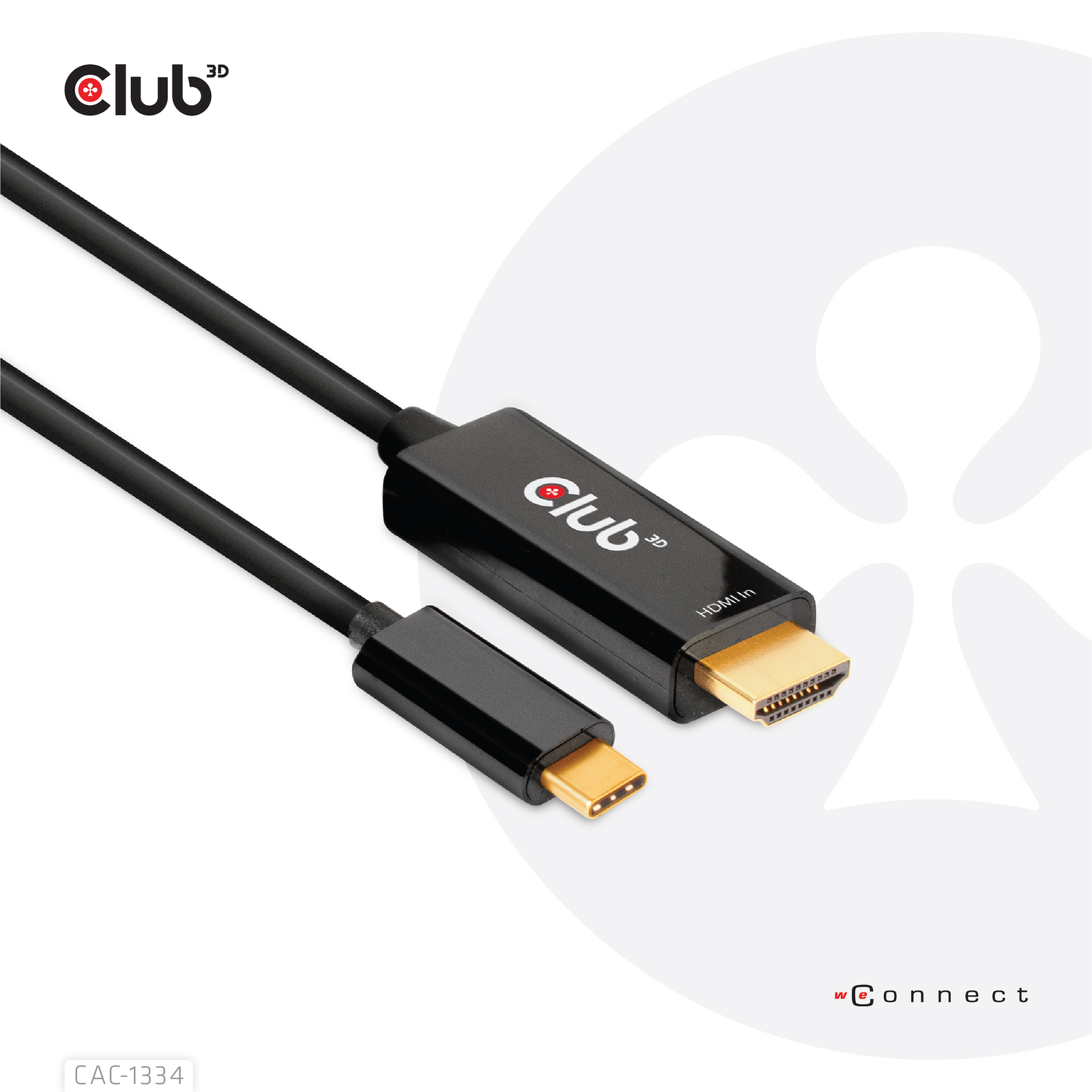 Club 3D Videoadapter Cable Display Port HDMI 1.8m Black