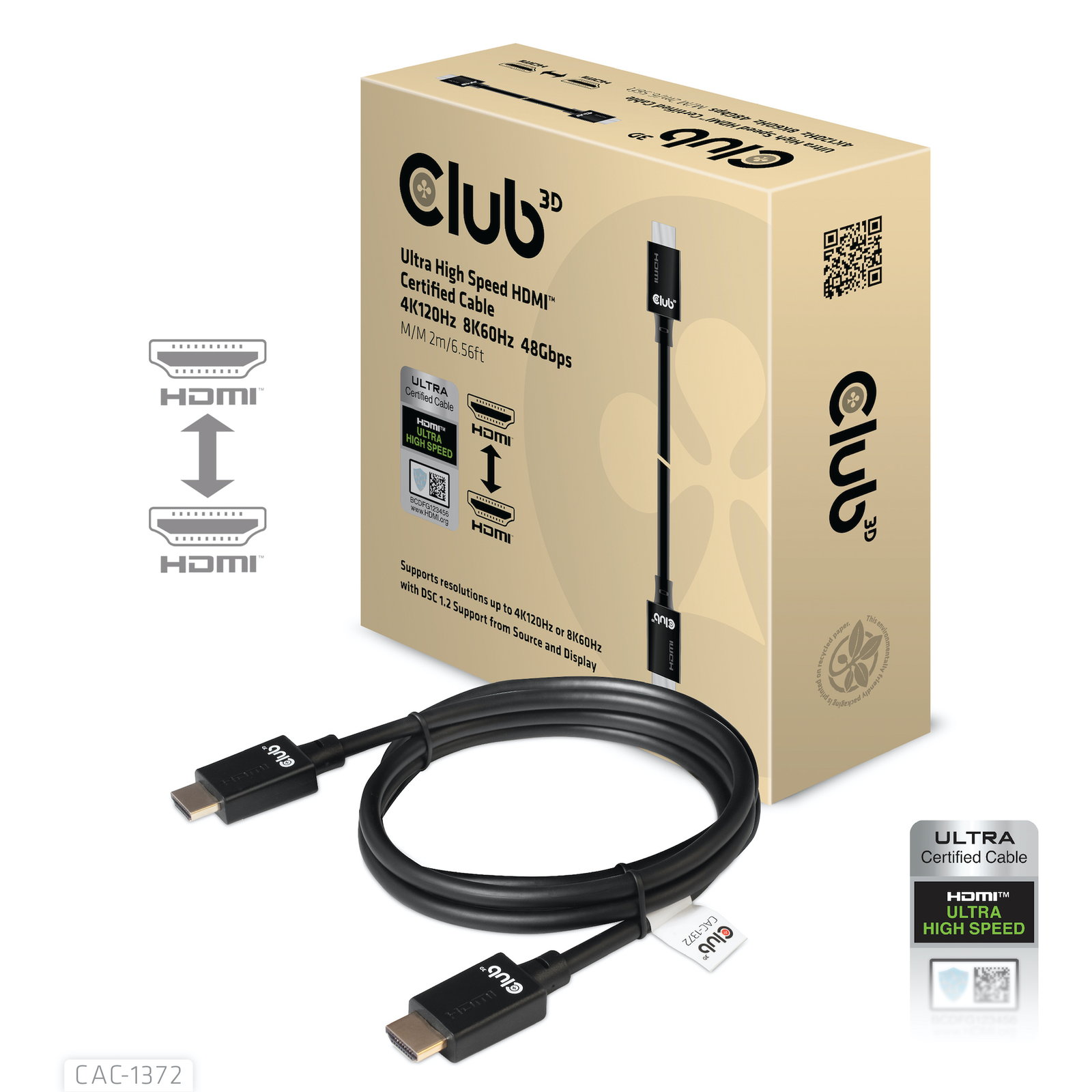 Club 3D HDMI Male to HDMI Male 2 M