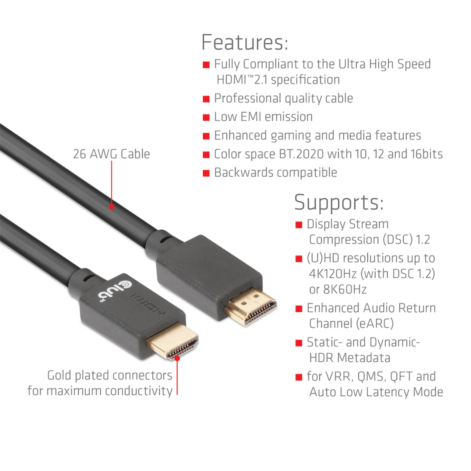 Club 3D HDMI Male to HDMI Male 4 M Black