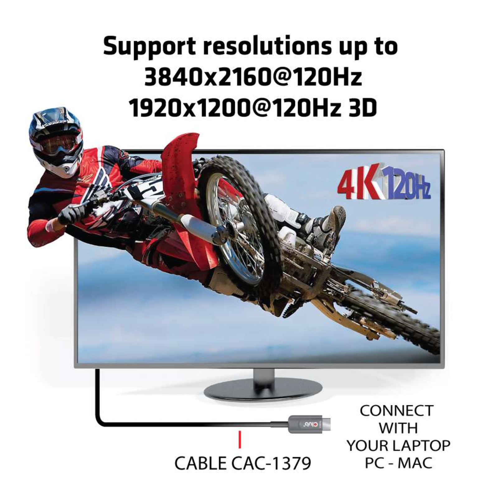 Club 3D HDMI-cable A A 2.1 Active Opt. 8K60Hz UHD 20 Metres