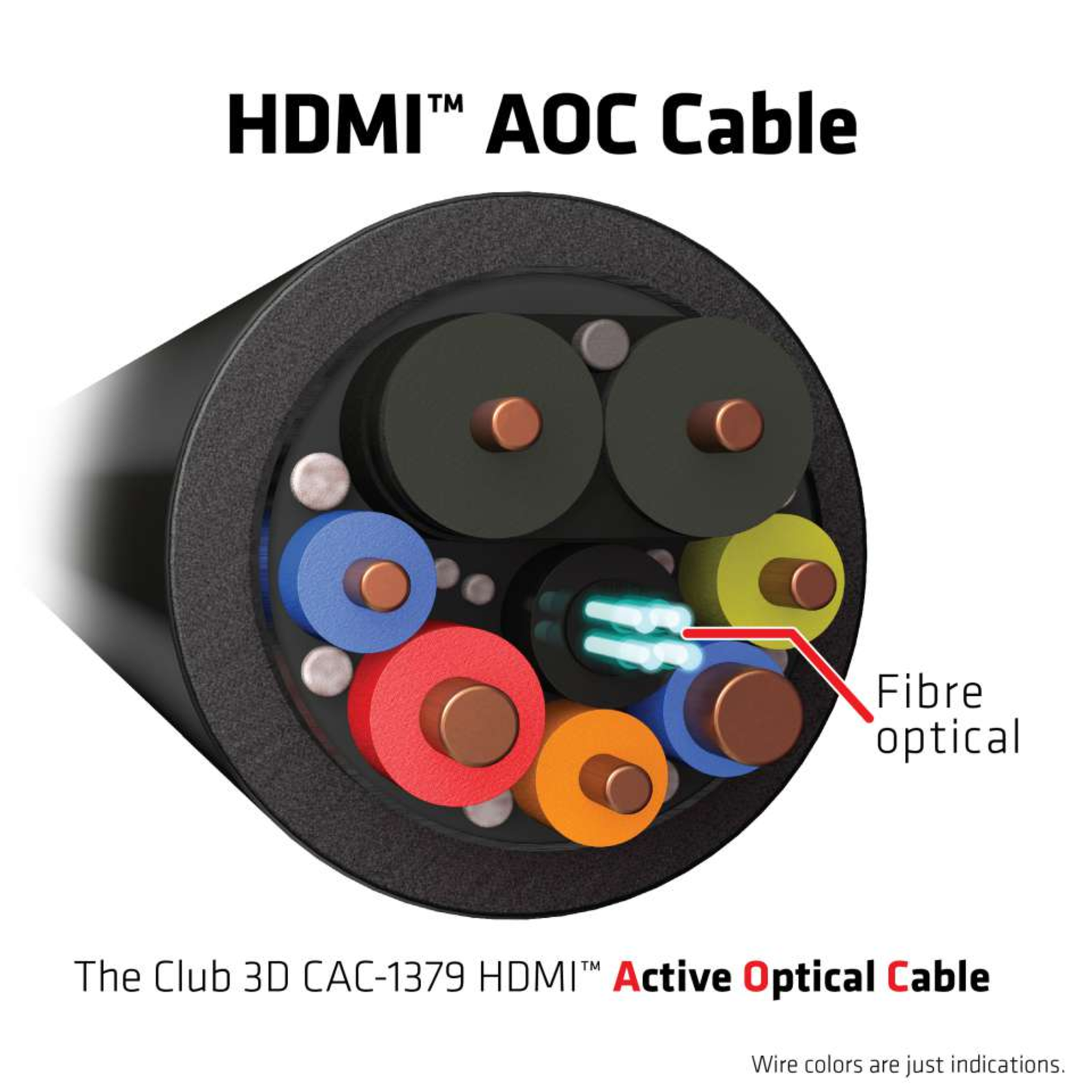 Club 3D HDMI-cable A A 2.1 Active Opt. 8K60Hz UHD 20 Metres