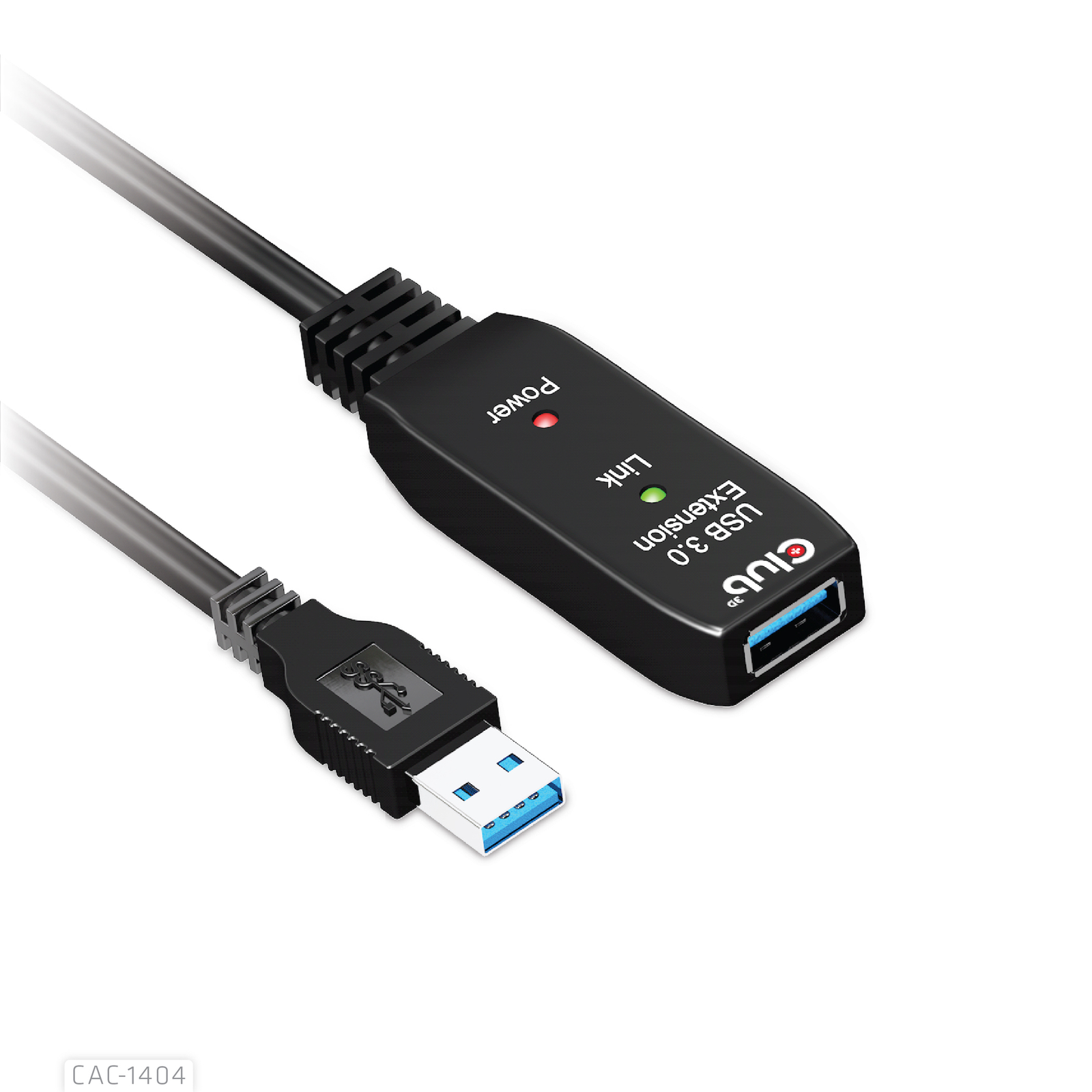 Club 3D USB 3.2 Gen 1 USB Extender Cable 5m Black