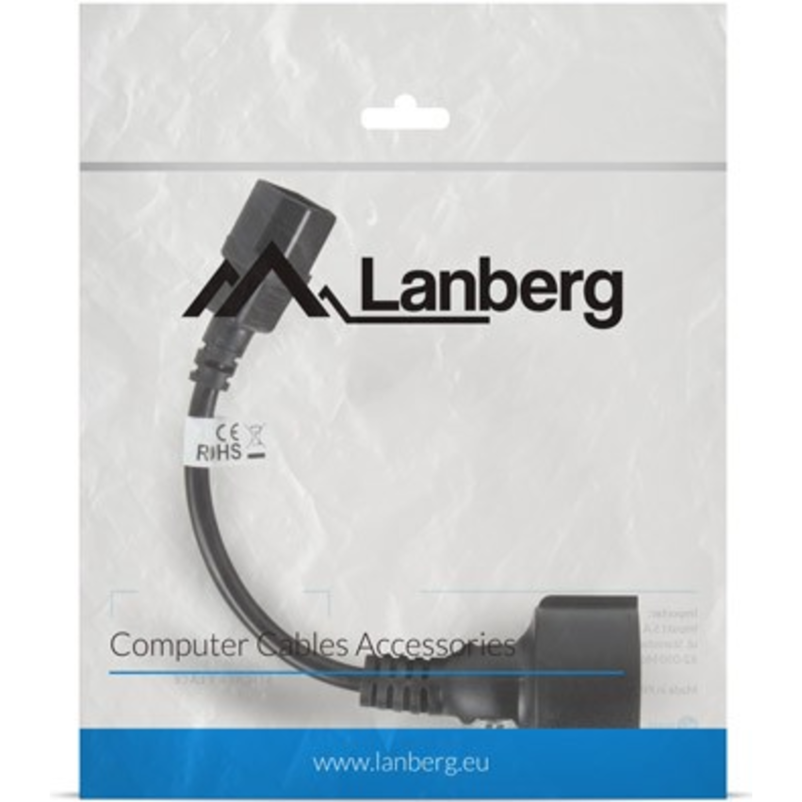 Lanberg CA-C14E-10CC-0018-BK 0.18 M C14 Coupler