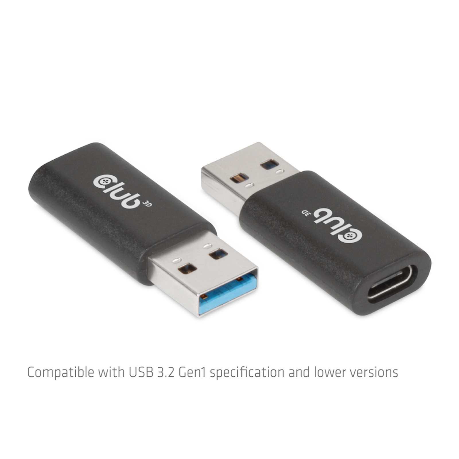 Club 3D Adapter USB 3.2 Gen.1 Type-A Plug to USB 3.2 Gen1 Type-C Socket