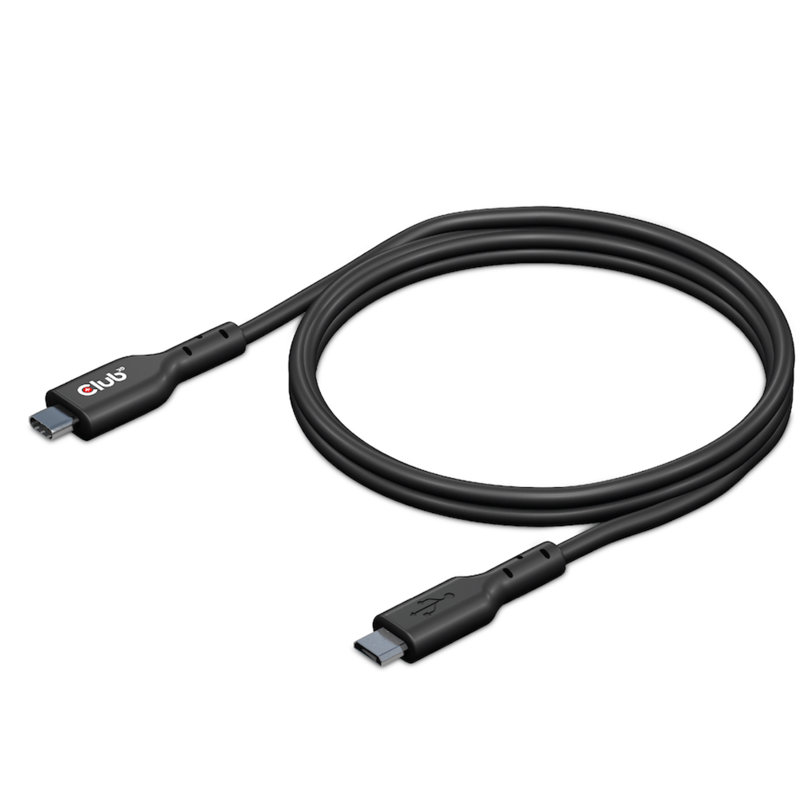 club3D USB Cable USB 3.2 Gen1 USB 3.0 USB 3.1 Gen1 USB-C Plug USB Micro-B Plug 1.00 M Black CAC-1526