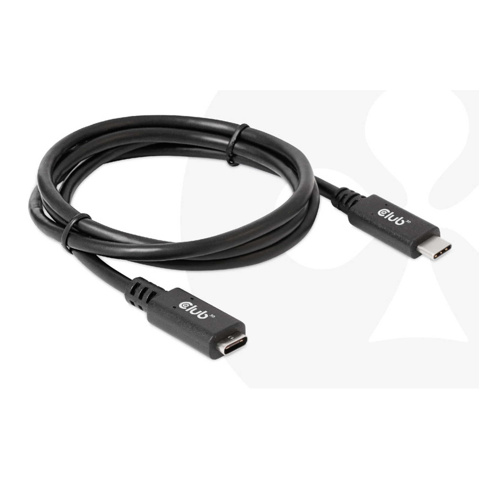 Club3D USB-C Extension Cable 5Gbps 60W(20V/3A) 4K60Hz (M/F) 1m