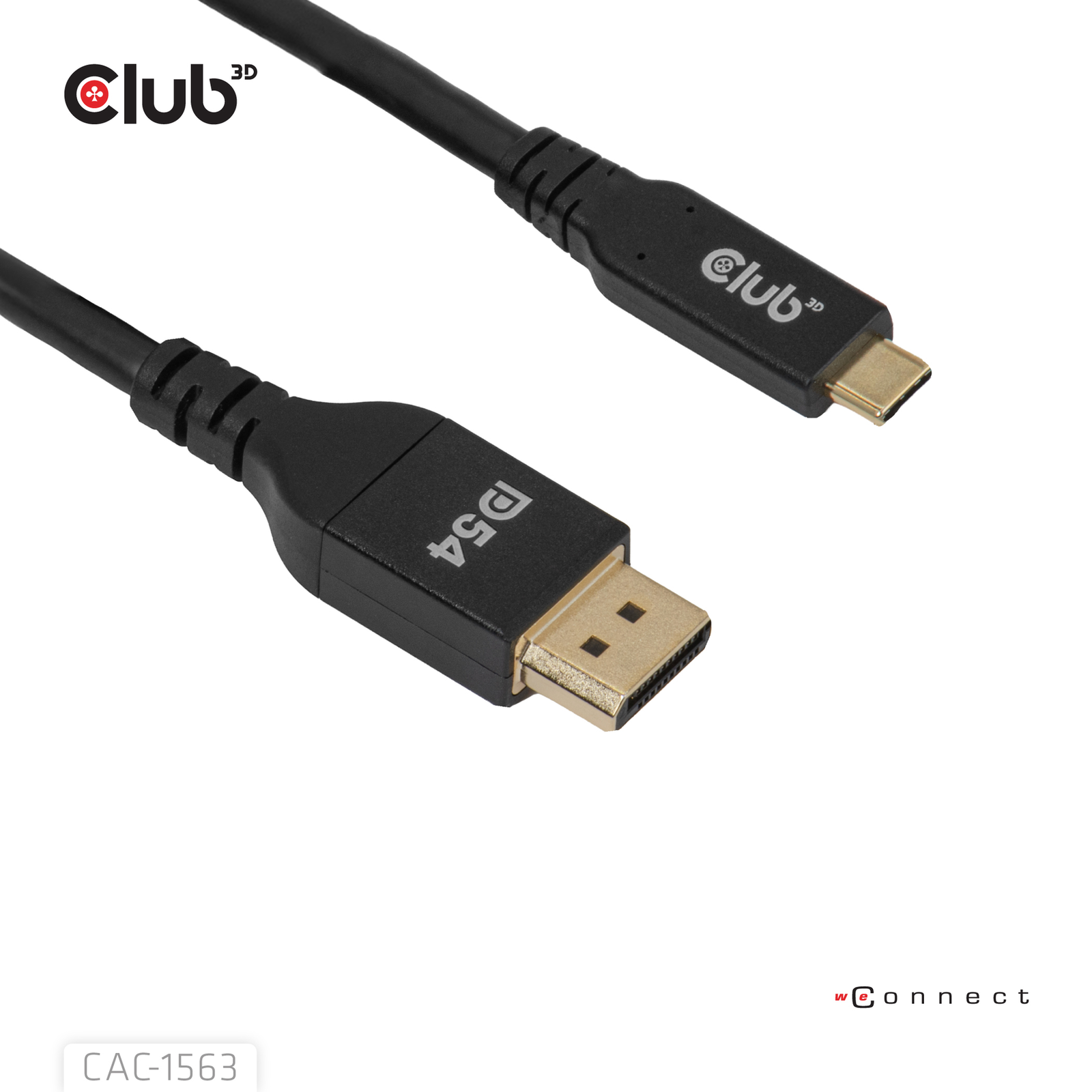 Club 3D Cable USB Type C- DP 2.1 8K120Hz St/St Cable Digital/Data
