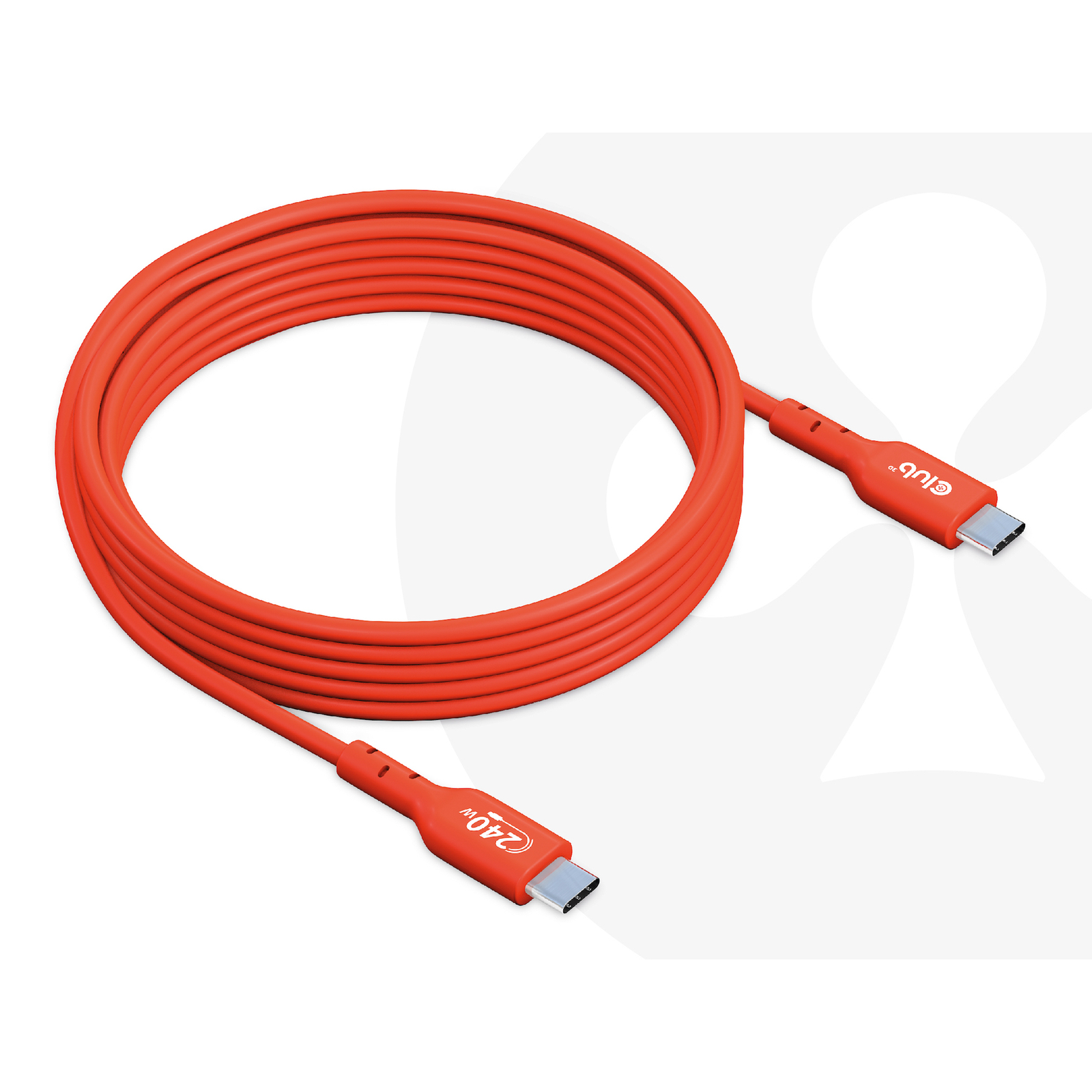 Club 3D USB Cable 24-pin USB-C (M) to 24-pin USB-C (M)