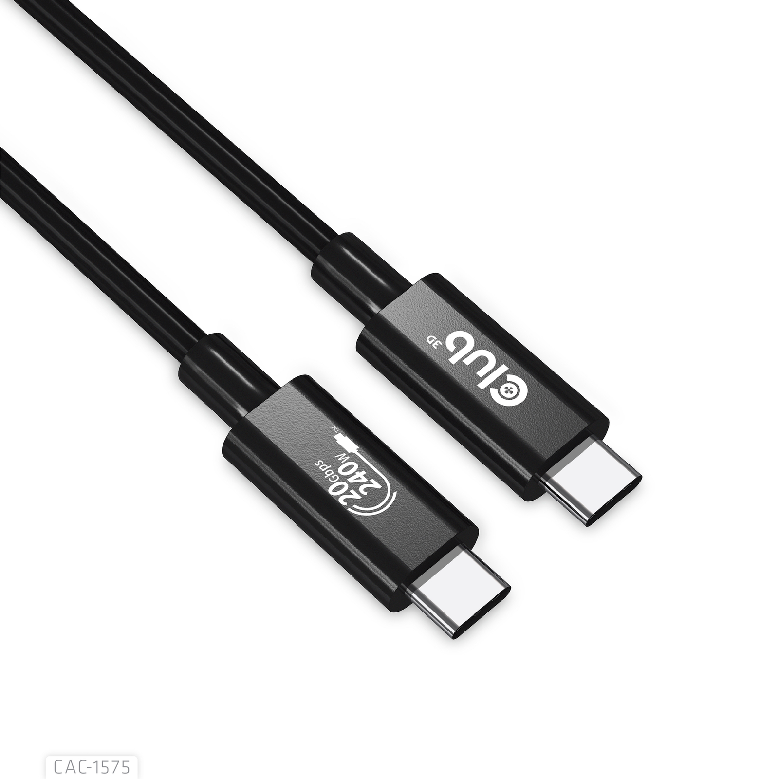 Club 3D USB4 Gen2x2 USB Type-C Cable 2m Black