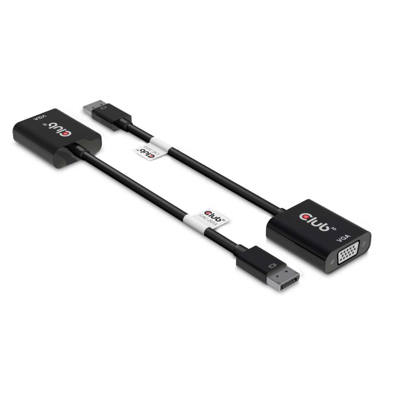 Club 3D Adapter Display VGA Active St/Bu Black Polybag