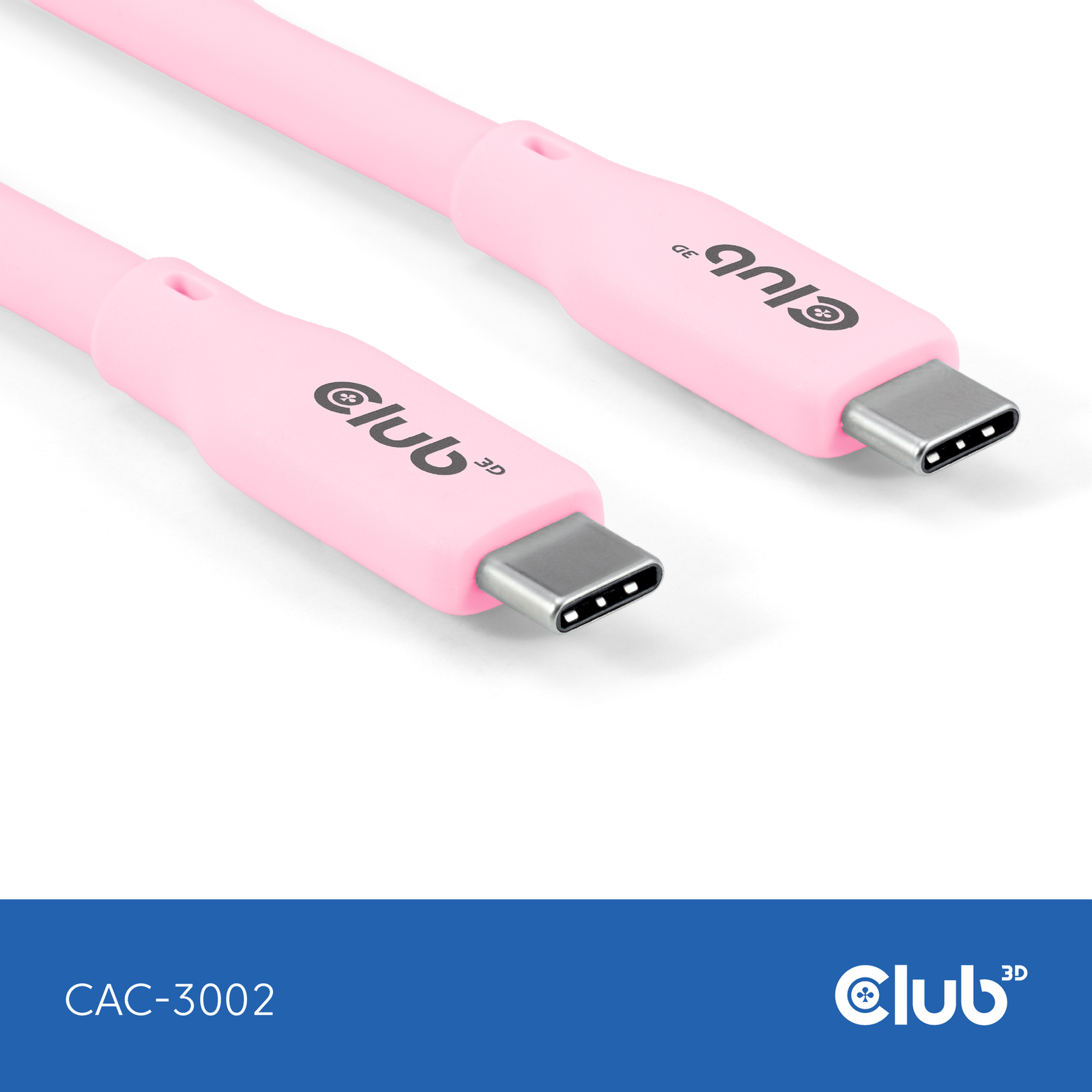 Club 3D Cable USB 3.1 C (St) C (St) 2.0m Club3D Lifestyle Pink