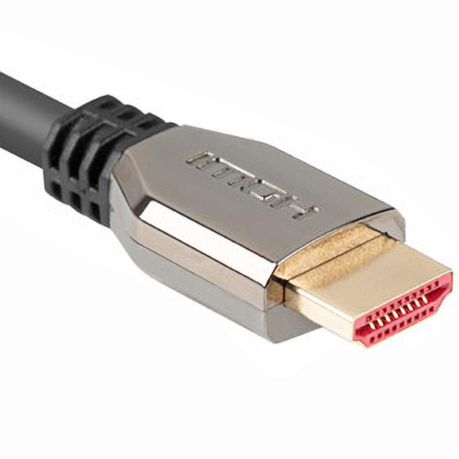 Lanberg CA-HDMI-30CU-0010-BK HDMI Cable 1 M HDMI Type A Standard Black Silver CA-HDMI-30CU-0010-BK