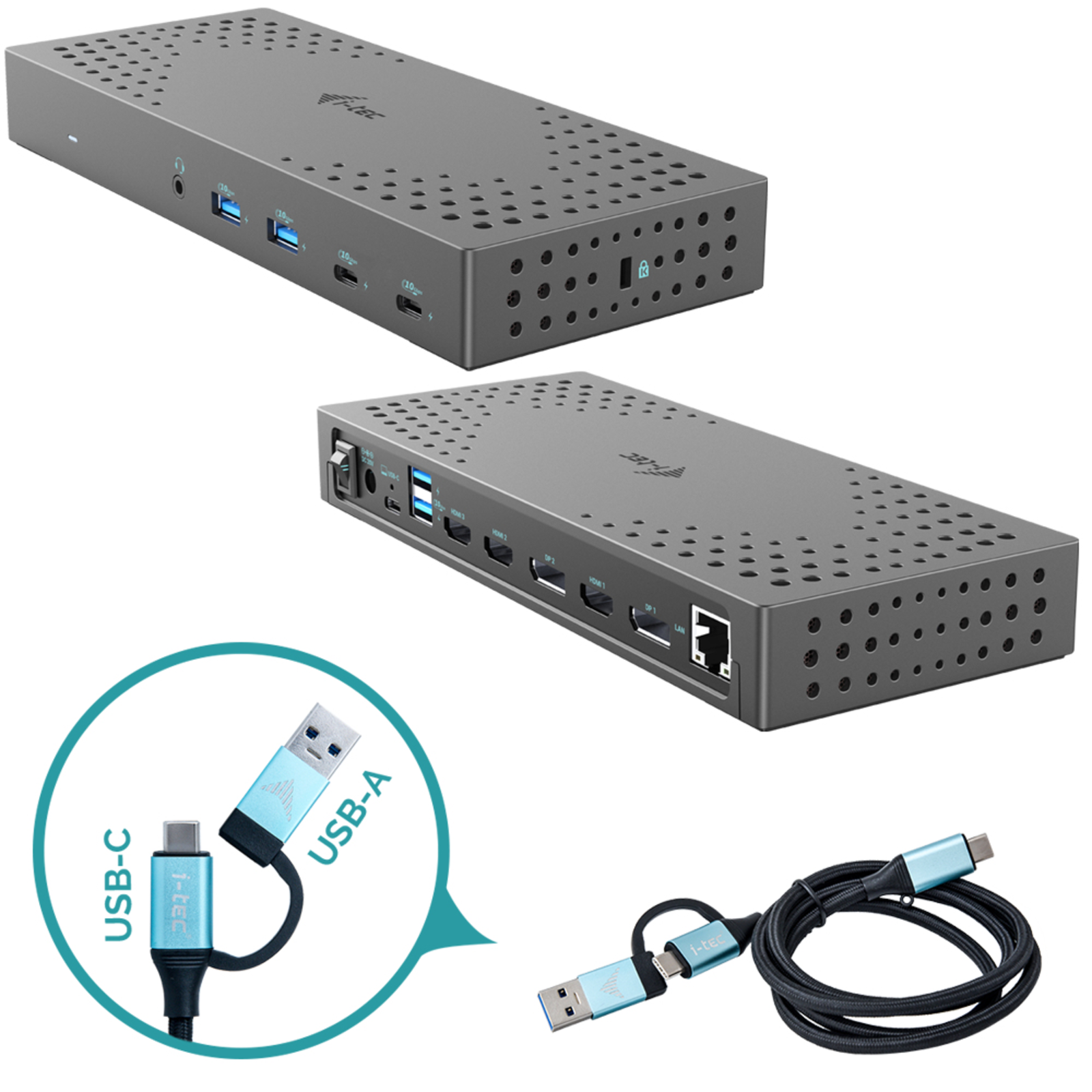 i-tec Dockingstation USB-C 3x HDMI