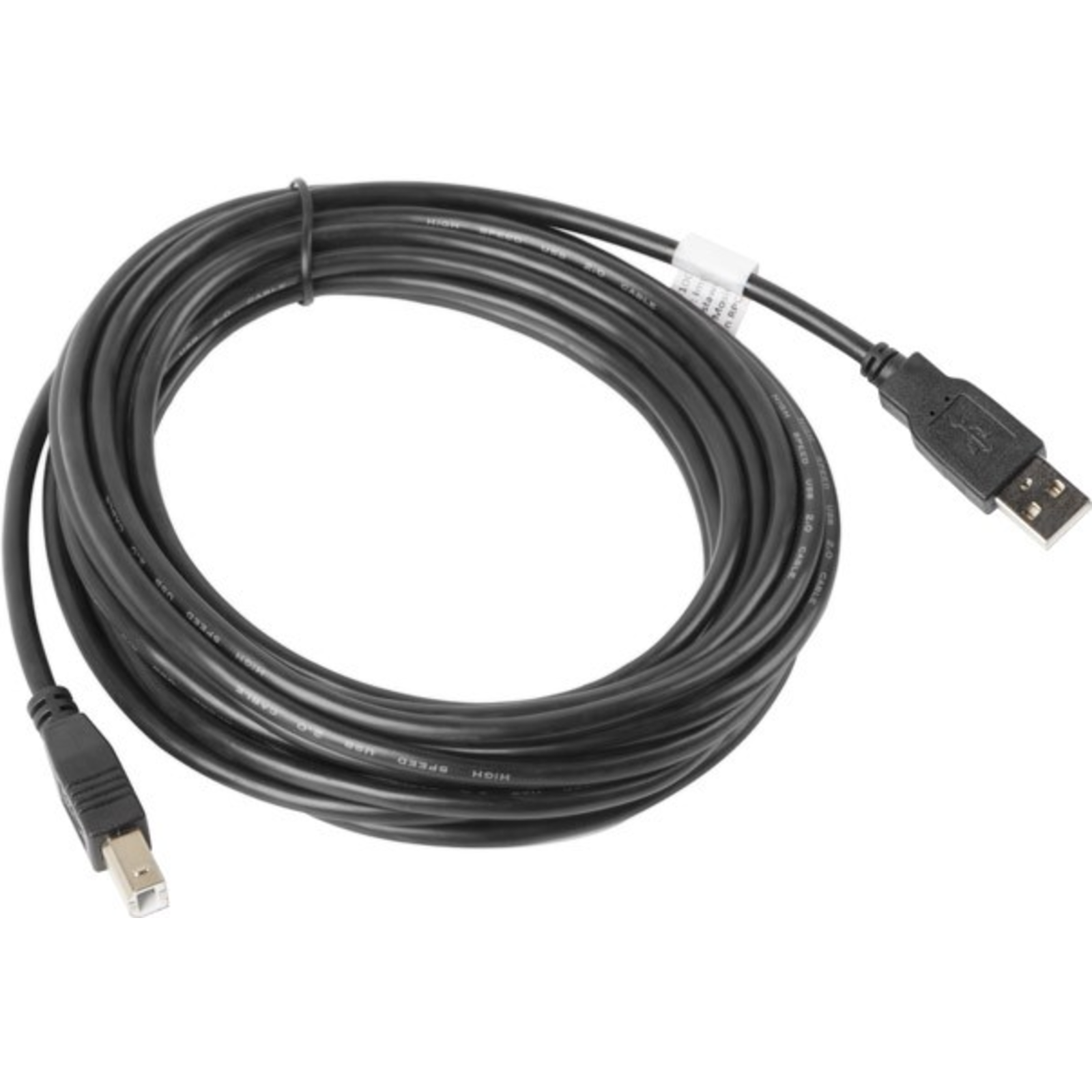 Lanberg CA-USBA-10CC-0050-BK USB Cable 5 M USB 2.0 USB B Black (CA-USBA-10CC-0050-BK)
