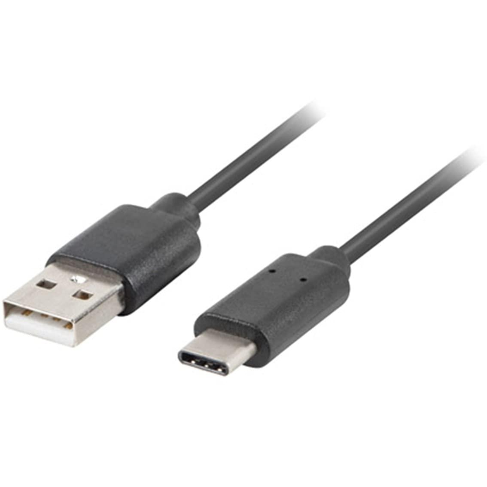 Lanberg CA-USBO-20CU-0018-BK USB Cable 1.8 M USB 2.0 USB A USB C Black (CA-USBO-20CU-0018-BK)