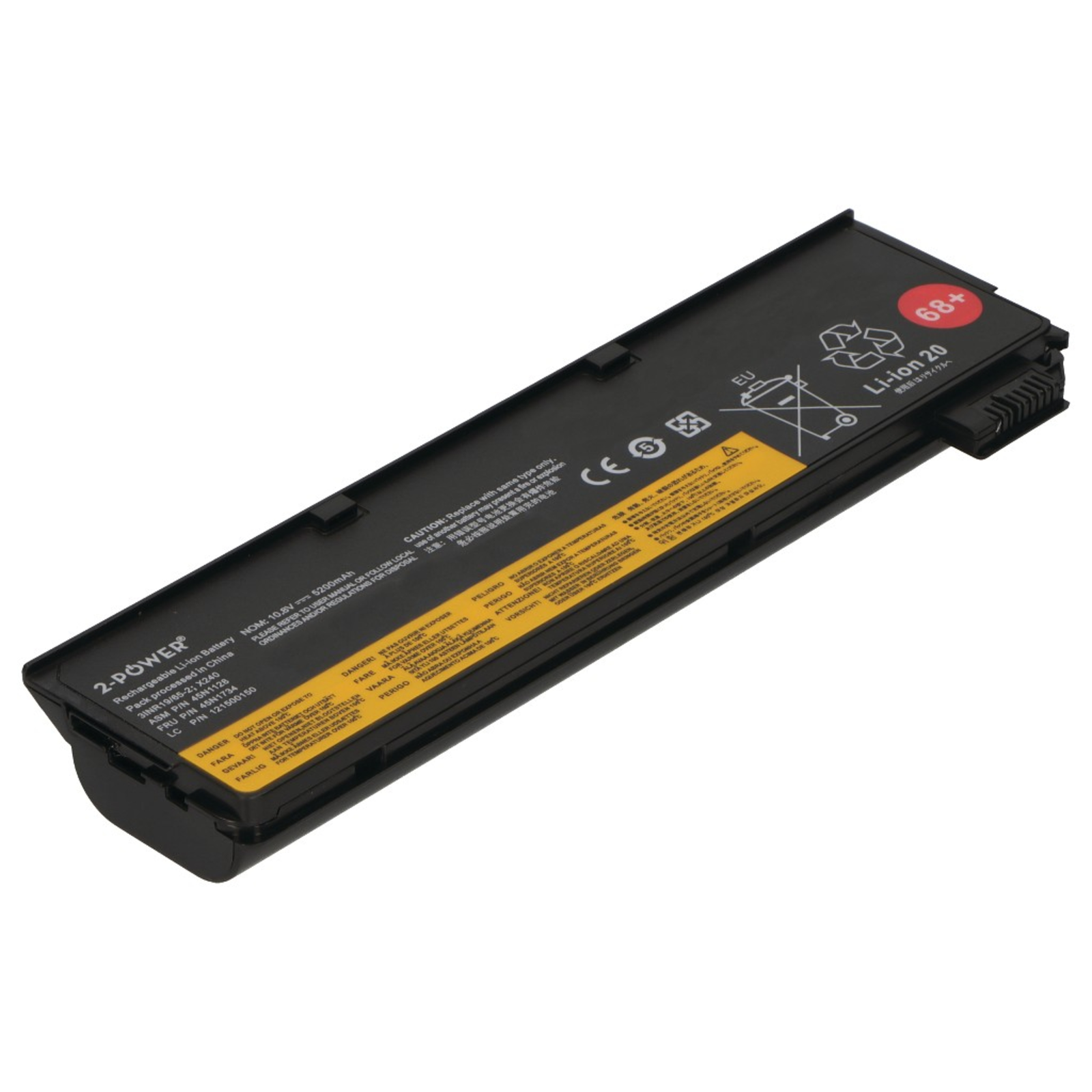 2-POWER Main Battery Pack 10.8V 6400mAh Lenovo ThinkPad X240