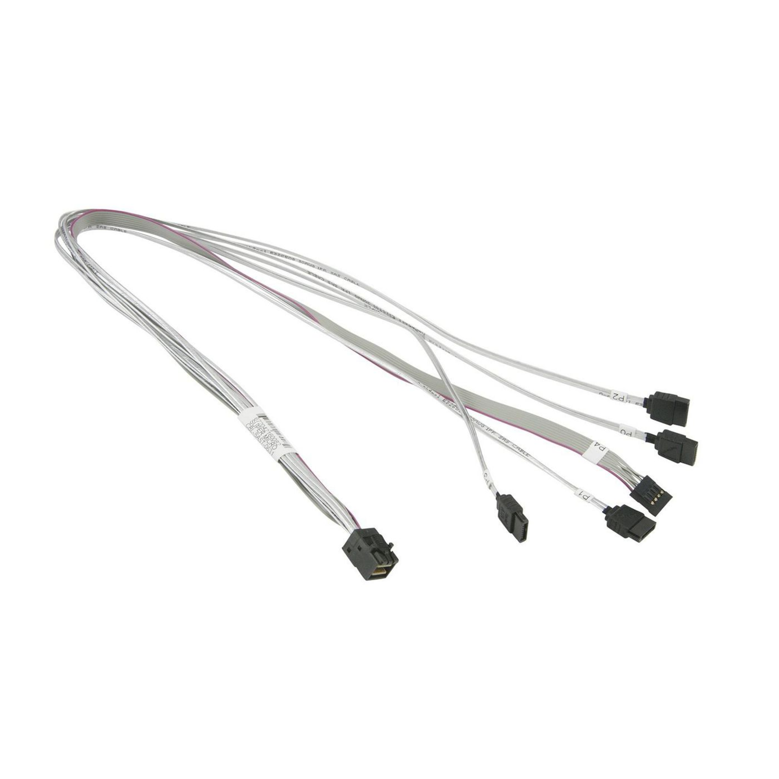 Supermicro MiniSAS HD 4 SATA 0.7 M SFF 8087 4 X SATA 7-pin White