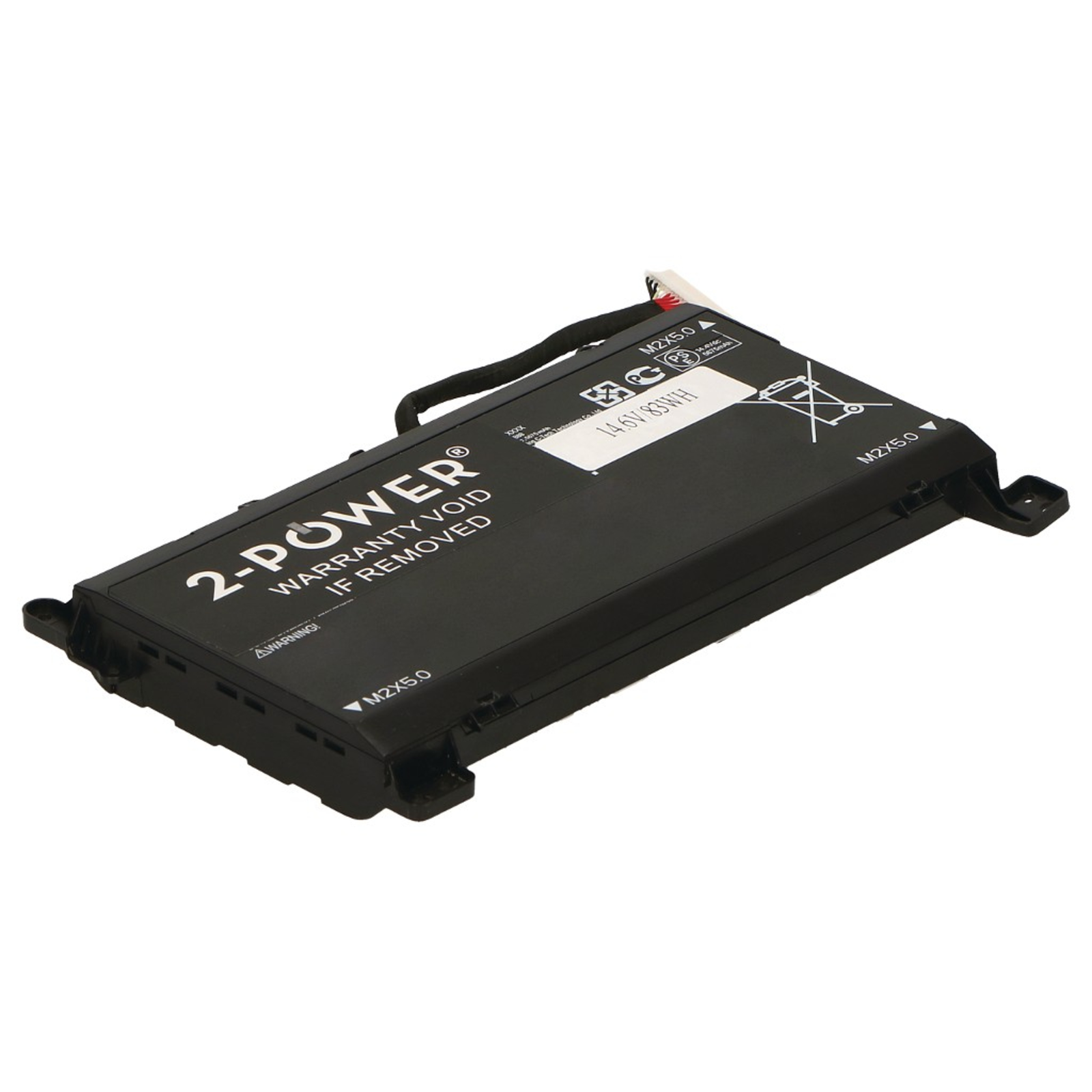 2-POWER Main Battery Pack 14.8V 5200mAh (16 Pin) HP OMEN 17-AN000 (16 Pin Connector)