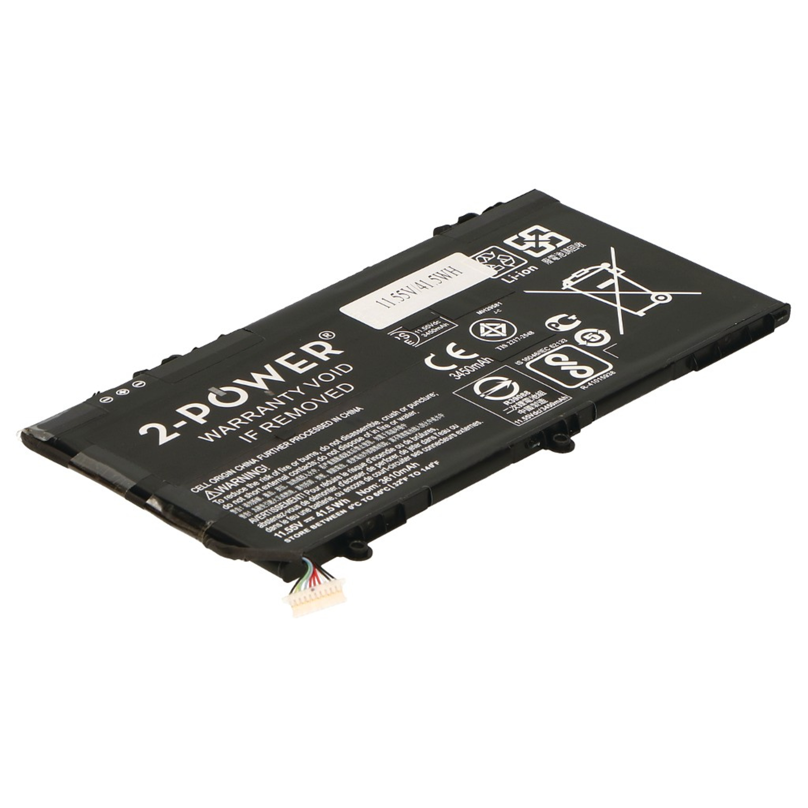 2-POWER Main Battery Pack 11.55V 3450mAh HP Pavilion 14-AL001TU