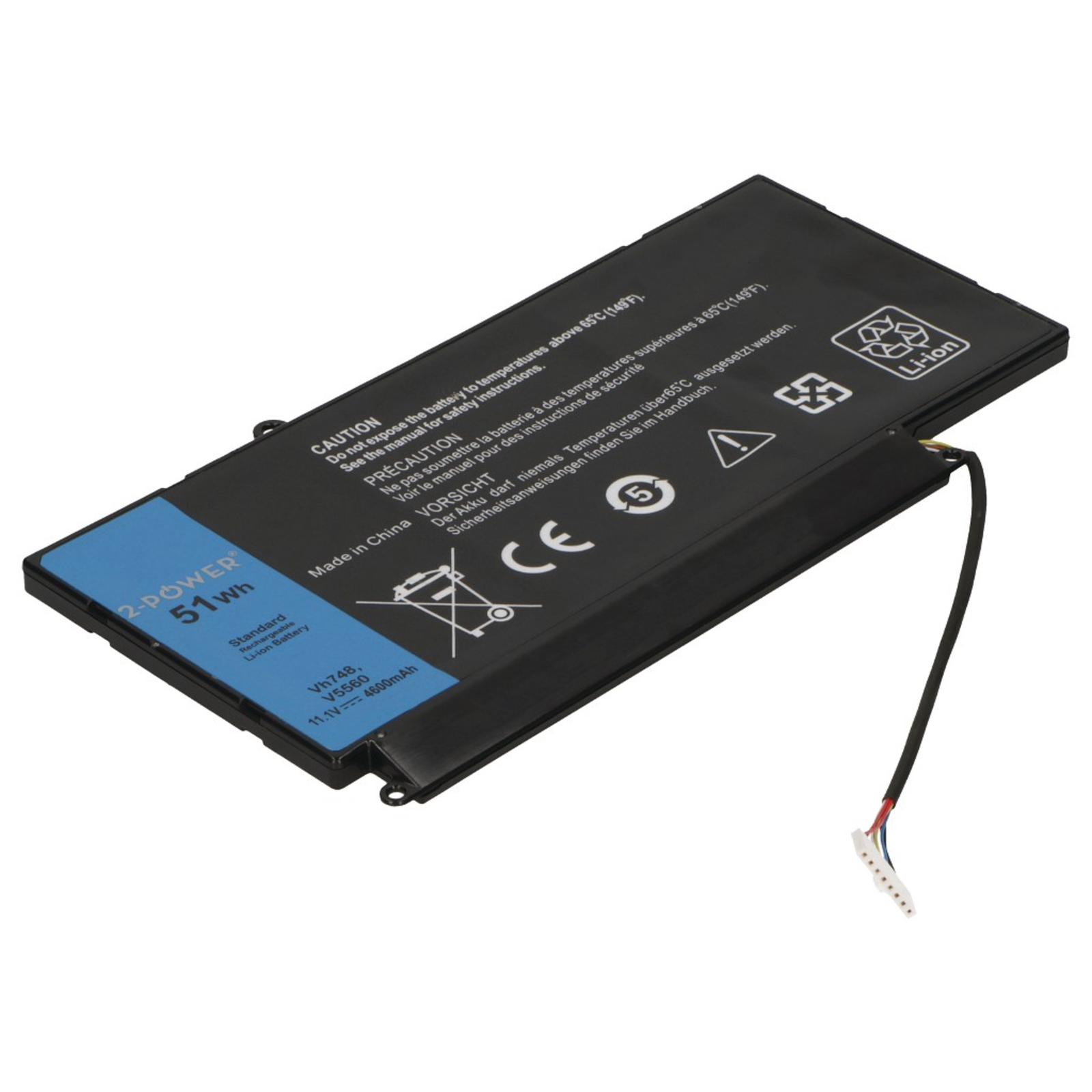 2-POWER Main Battery Pack 11.1V 4600mAh Dell Vostro 5560