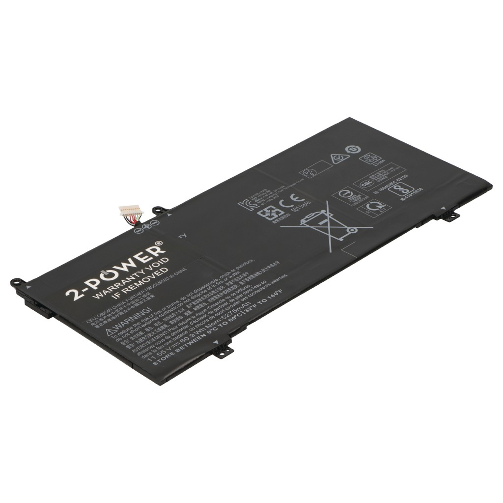 2-POWER Main Battery Pack 11.55V 5275mAh HP Spectre X360 13-aexxxx Series