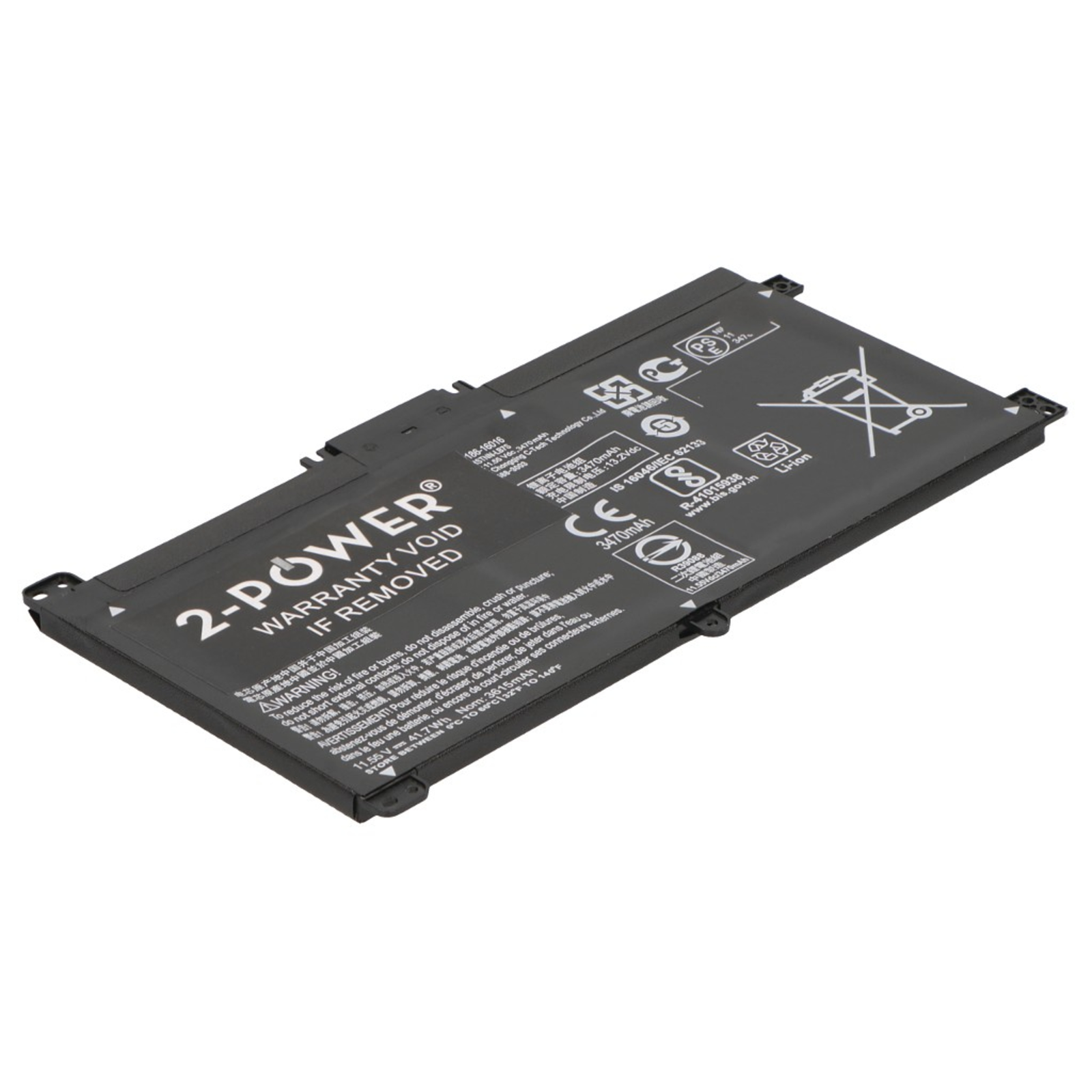 2-POWER Main Battery Pack 11.55V 3400mAh HP Pavilion X360 Convertible 14-BAxxxXX