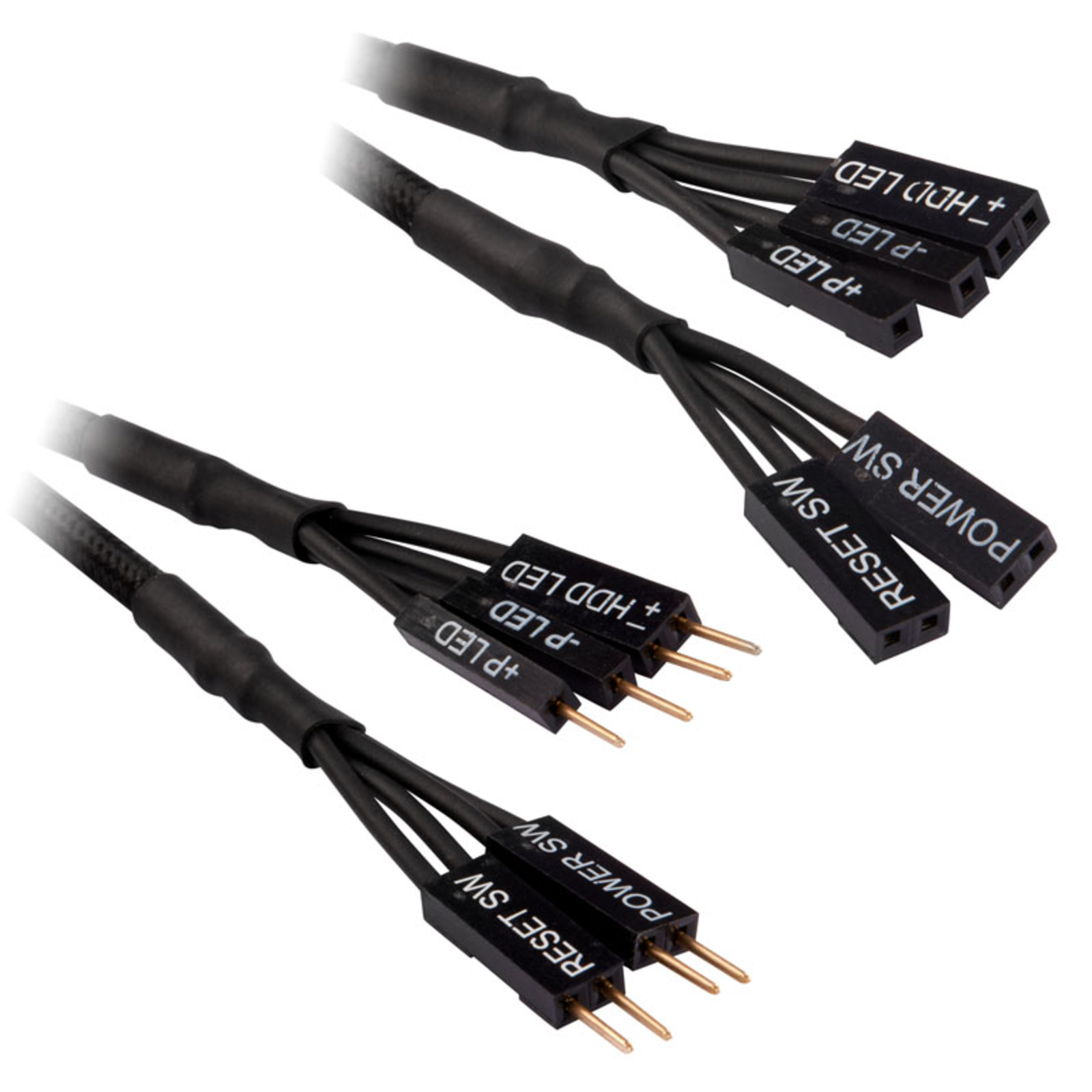Corsair Premium Sleeved Front Panel Cable Extension Kit Black