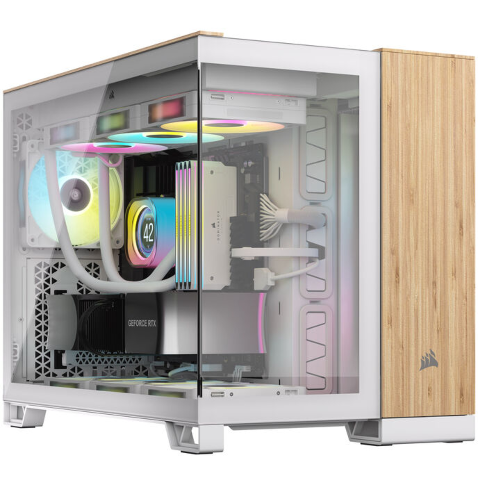 Corsair 2500X Mid Tower Micro ATX Side Panel with Window Tempered Glass