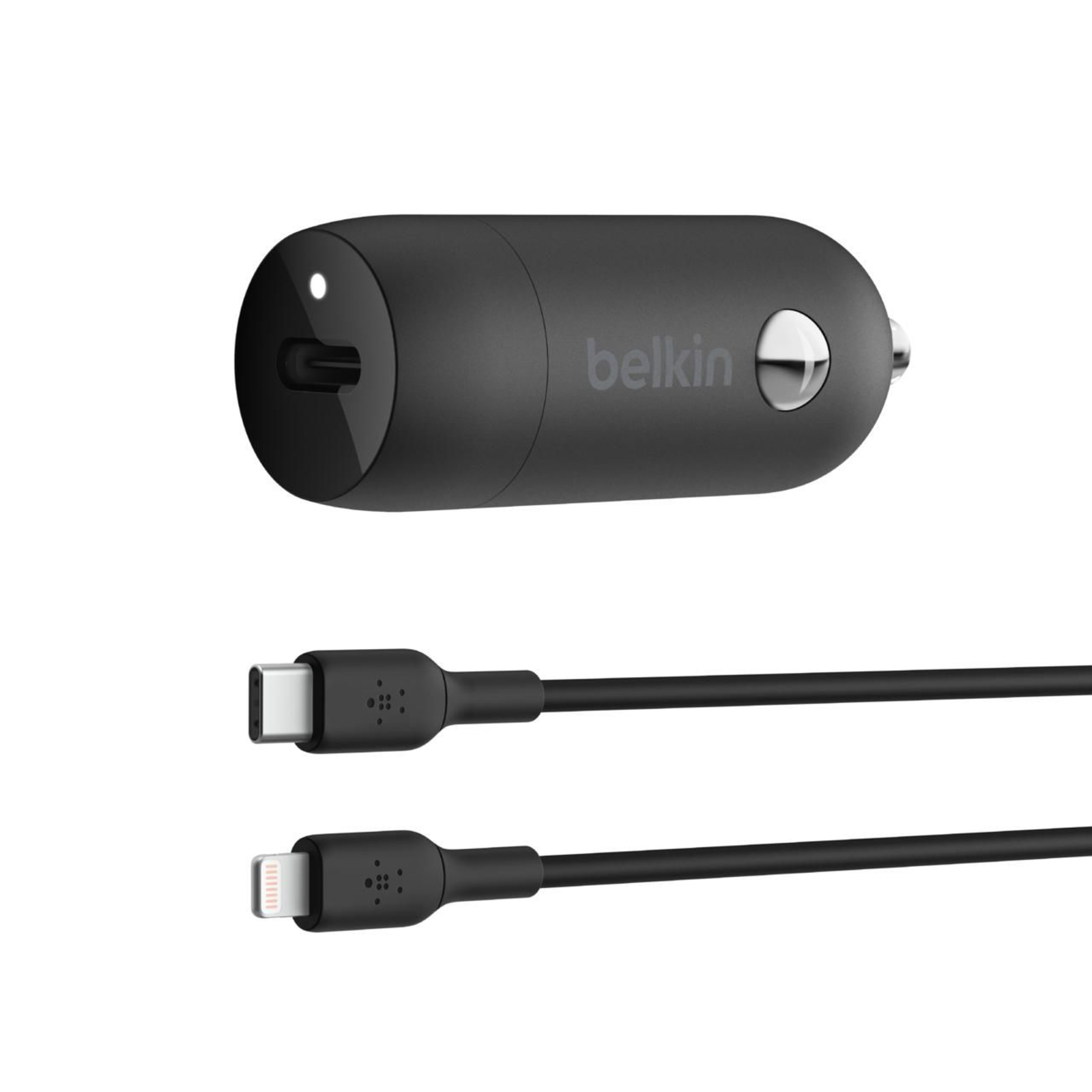 Belkin BoostCharge Car Power Supply 30 Watt 3 A Fast Charge Power Delivery 3.1 24 Pin USB-C