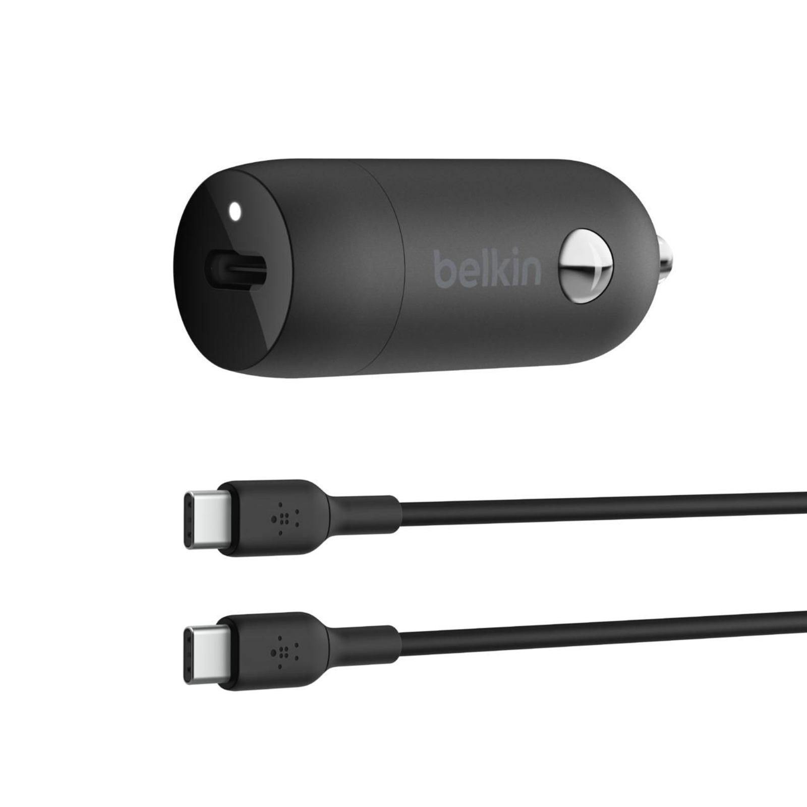 Belkin BoostCharge Car Power Supply 30 Watt 3 A Fast Charge Power Delivery 3.1 24 Pin USB-C