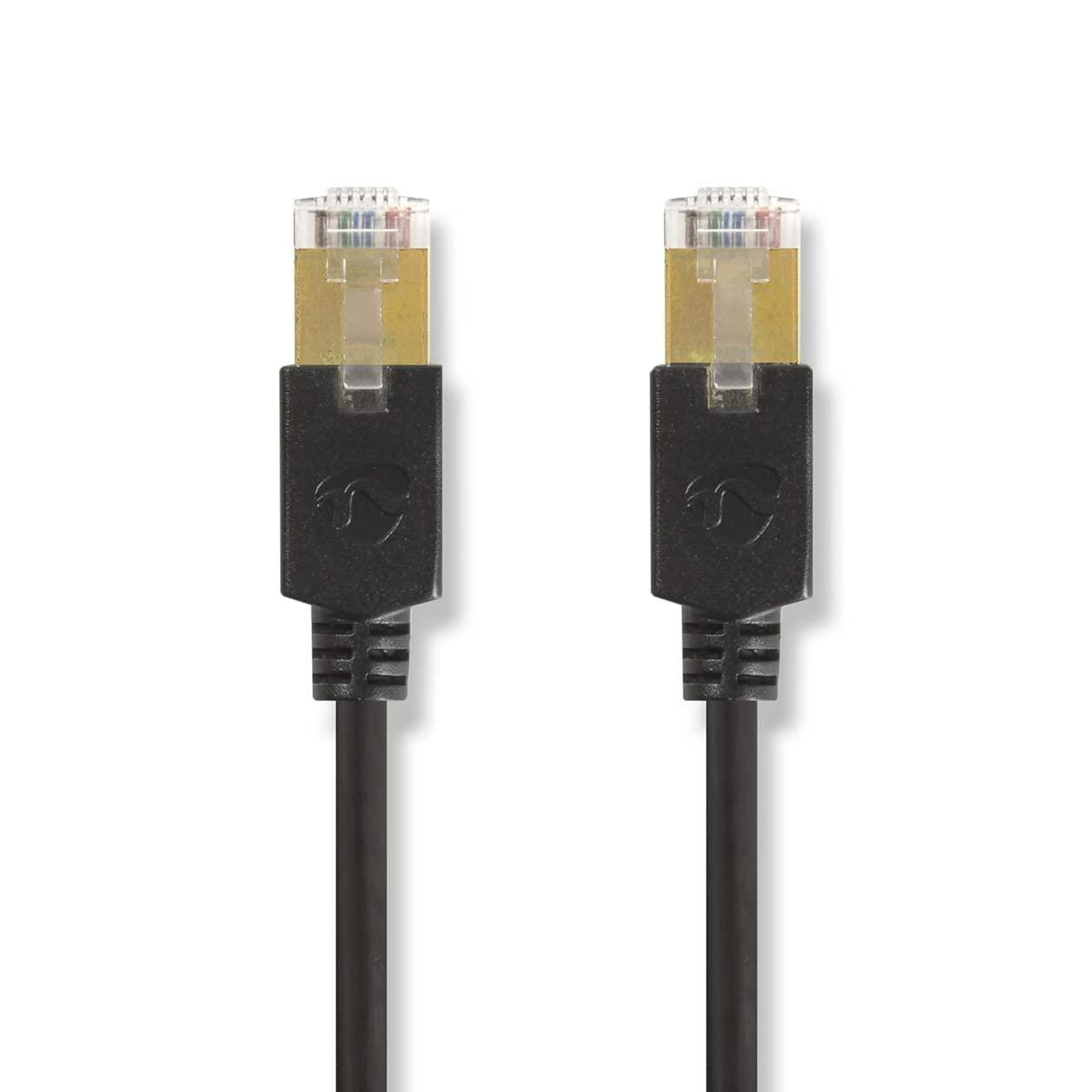 Nedis Cat 6 Cable RJ45 Plug RJ45 Plug F/UTP 5.00 M Round LSZH PVC Anthracite Packagingviewing Window