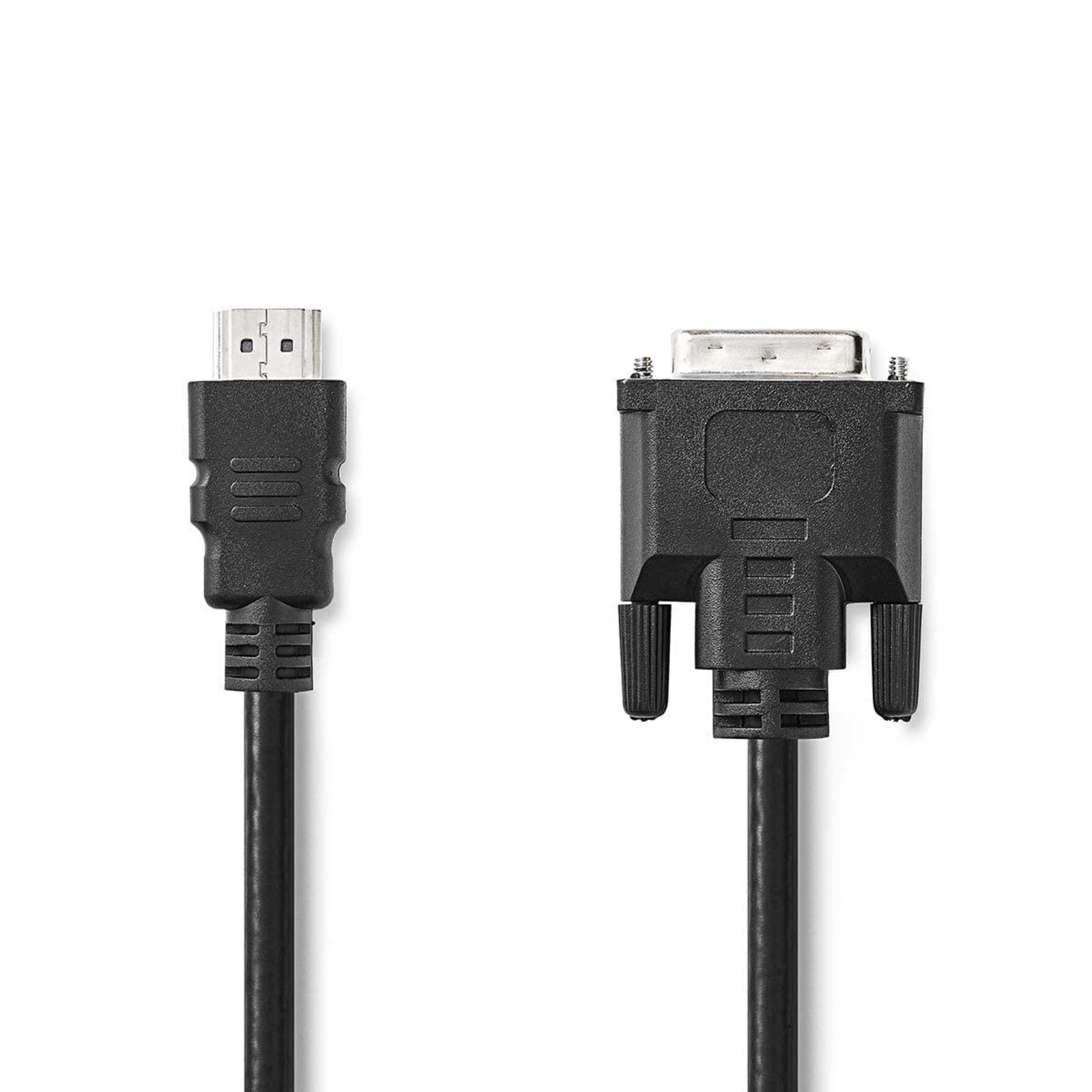 NEDIS HDMI Cable HDMI Plug DVI-D 24+1-pin Plug 1080p Nickel-plated 2.00 M Straight PVC Black Box