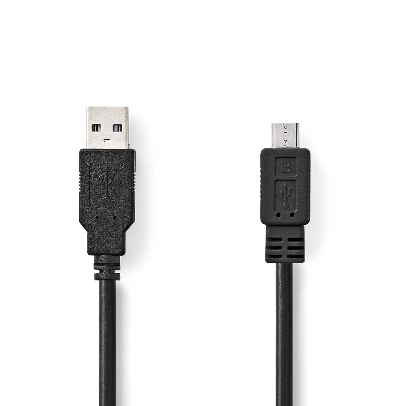 Nedis USB Cable 2.0 USB-A Plug Micro-B 480 Mbps Nickel-plated 3.00 M Round PVC Black Box