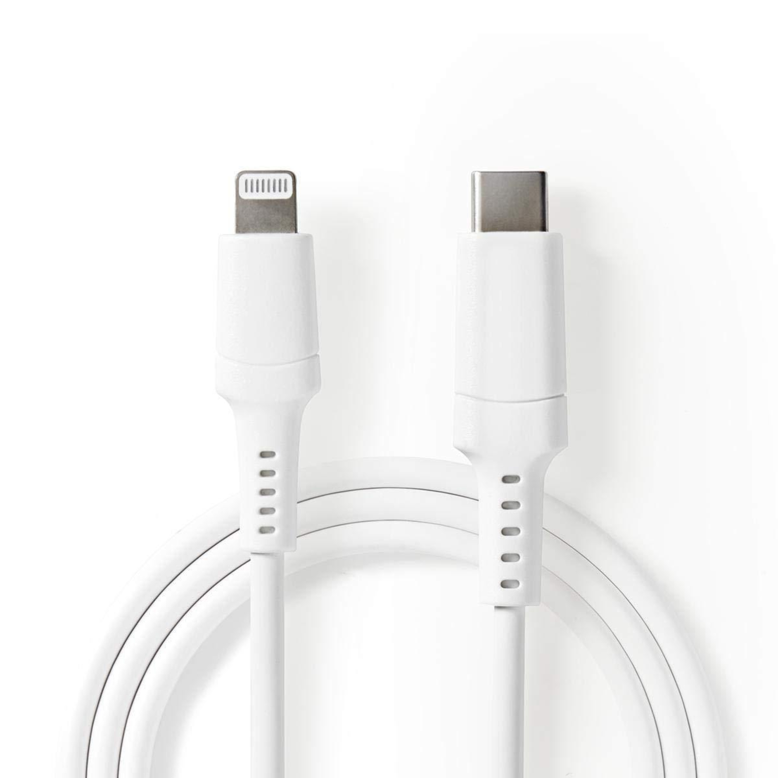 Nedis 1 M USB-C Lightning Cable for IPad IPhone IPod White