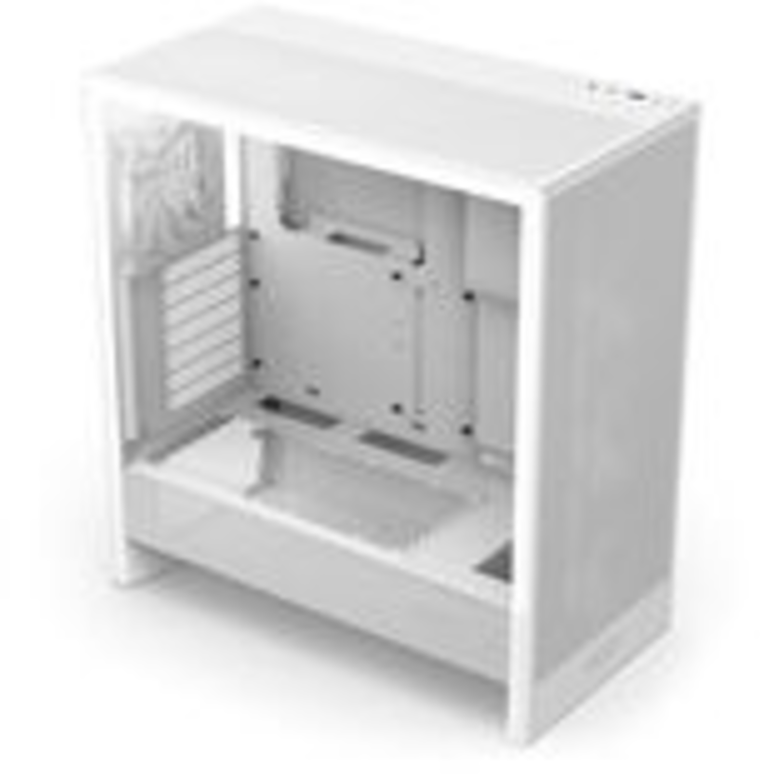 NZXT H5 Flow RGB (2024) Tower ATX No Power Supply White Tempered Glass