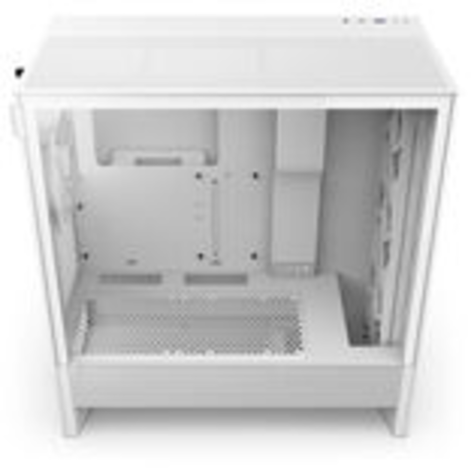 NZXT H5 Flow RGB (2024) Tower ATX No Power Supply White Tempered Glass