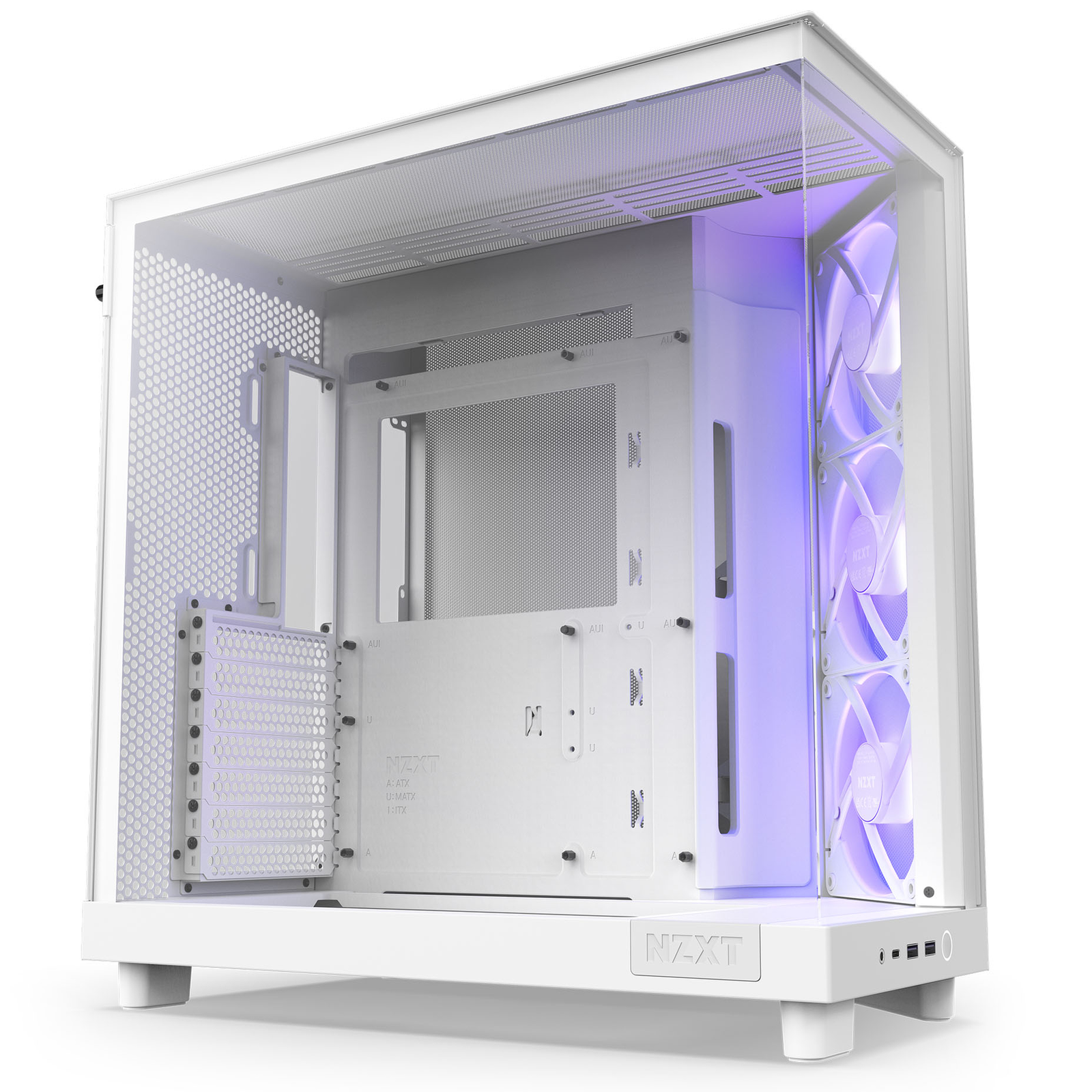 NZXT H6 FLOW RGB White PC Case