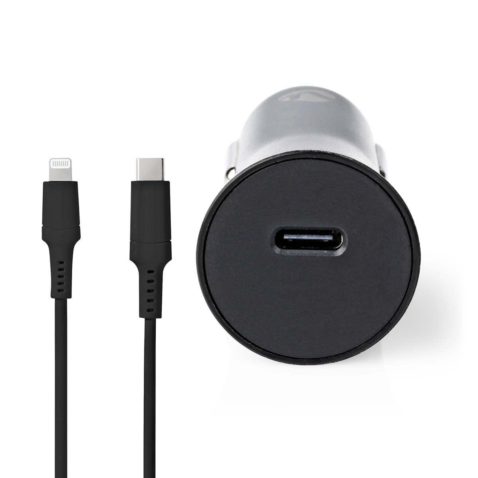 Nedis Car Charger 20W 1.67 2.22 3.0 A 1 Output Port Type USB-C Lightning 8-pin