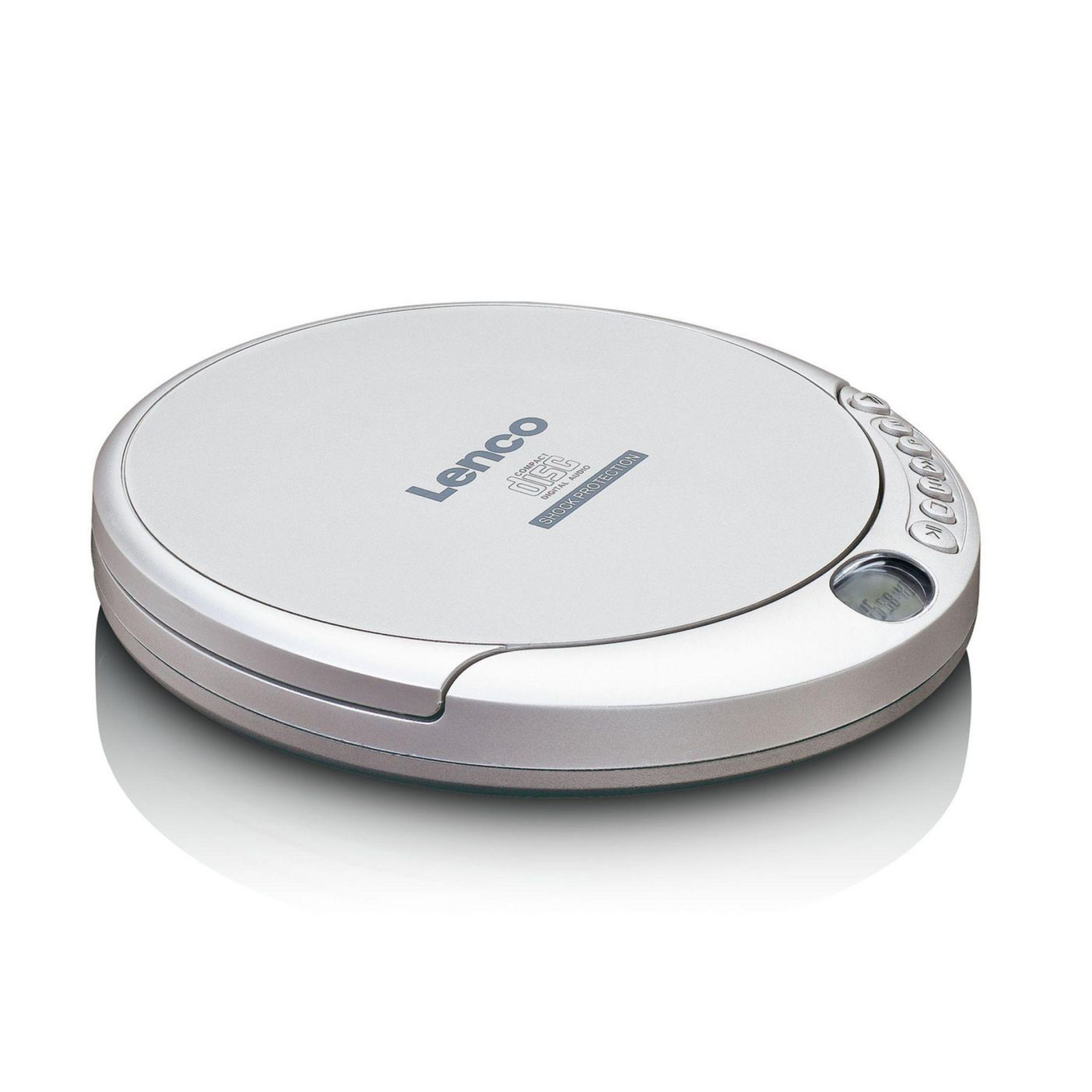 Lenco CD-201 313 G Silver Portable CD Player