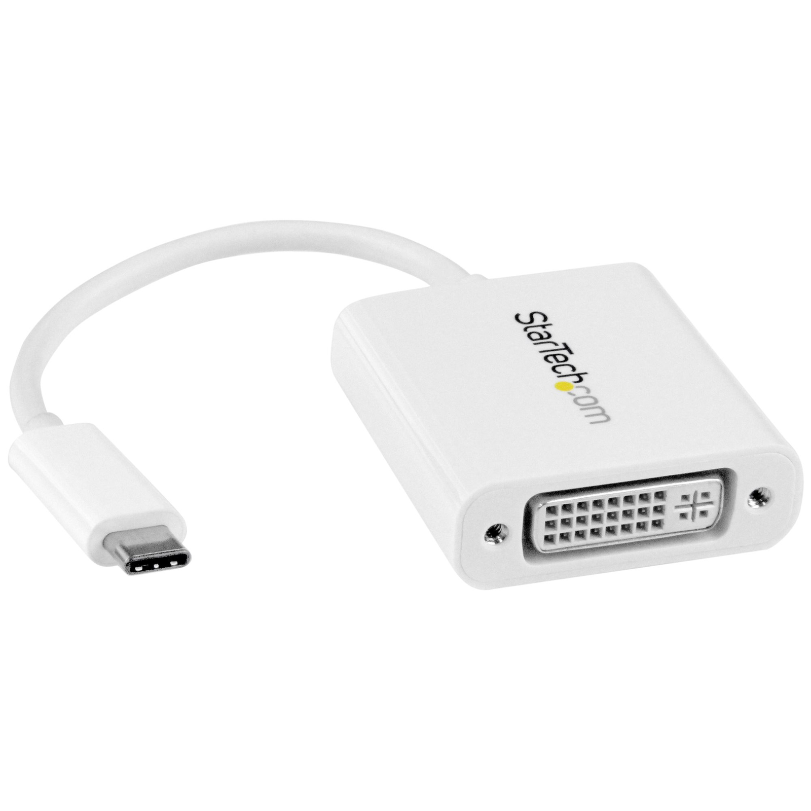 StarTech.com USB-C to DVI Adapter White 3.2 Gen 2 3.1 Gen 2 USB Type-C DVI Output