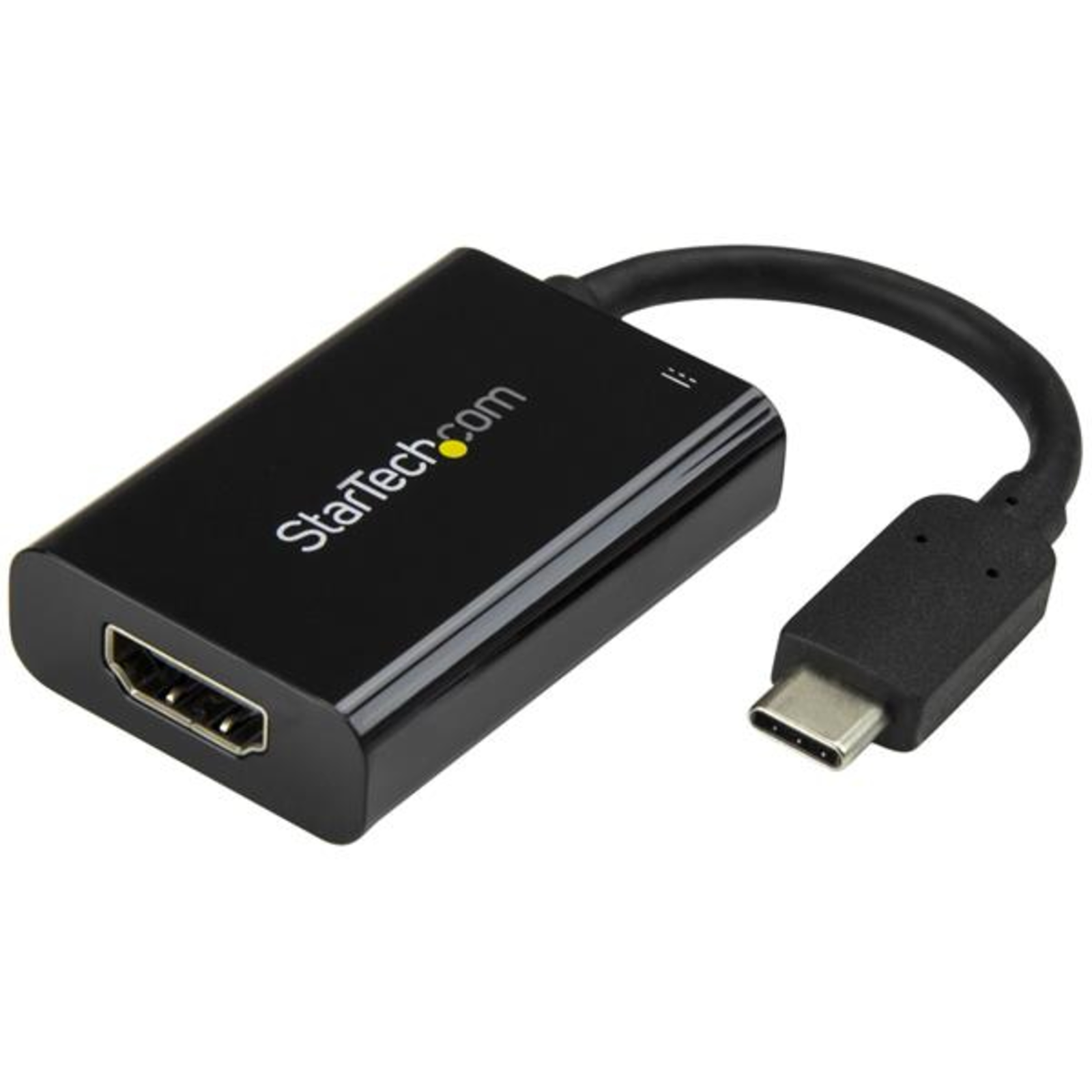 StarTech.com USB-C to HDMI Adapter with USB Power Supply 60 Watts Black USB Type-C HDMI