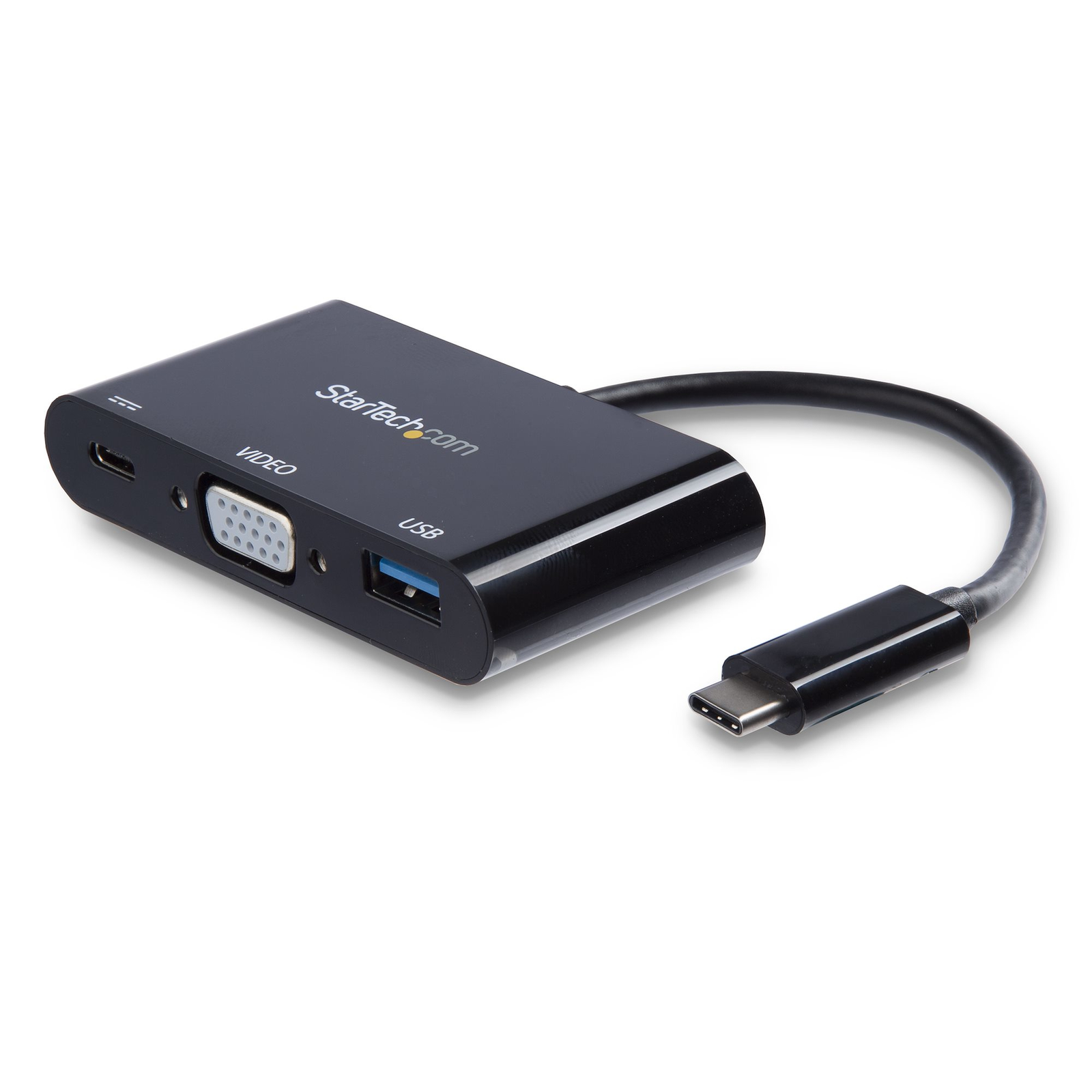 StarTech.com USB-C to VGA Adapter with PD PD + USB Port USB-C Adapter
