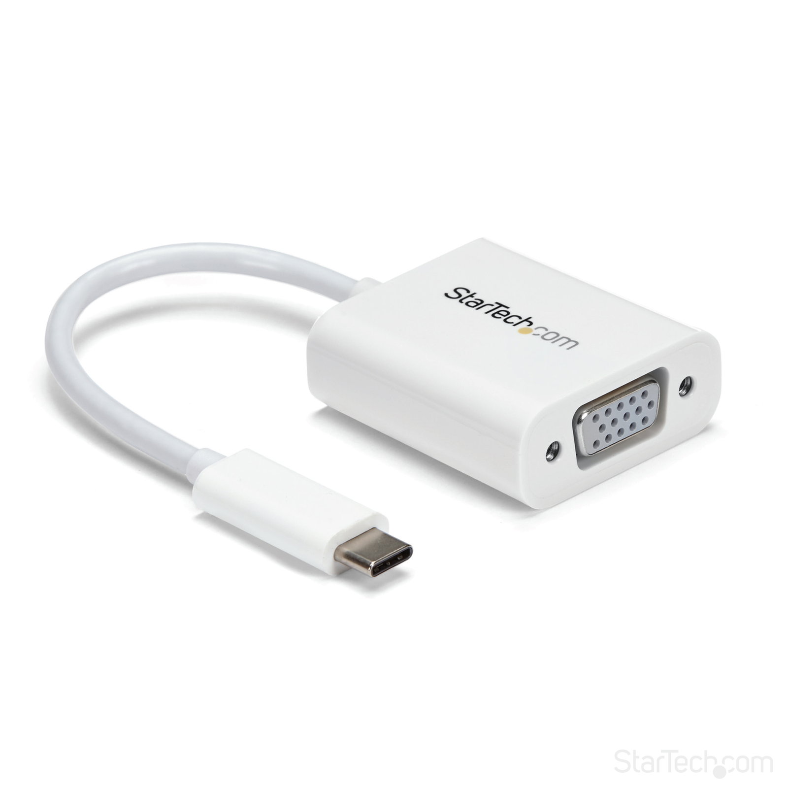 StarTech.com USB-C to VGA Adapter WHITE