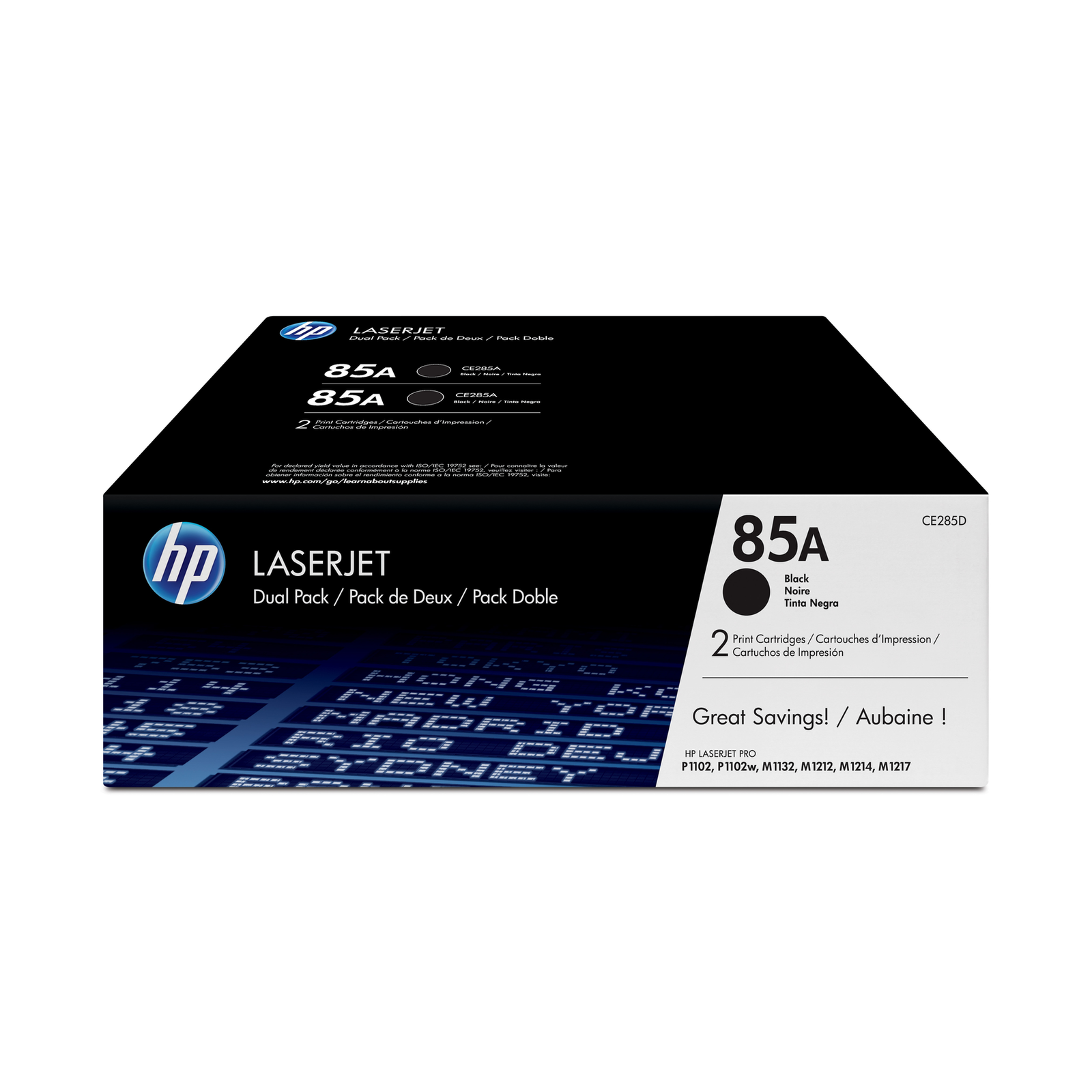 HPI 85A 2-pack Black LaserJet Toner Cartridge