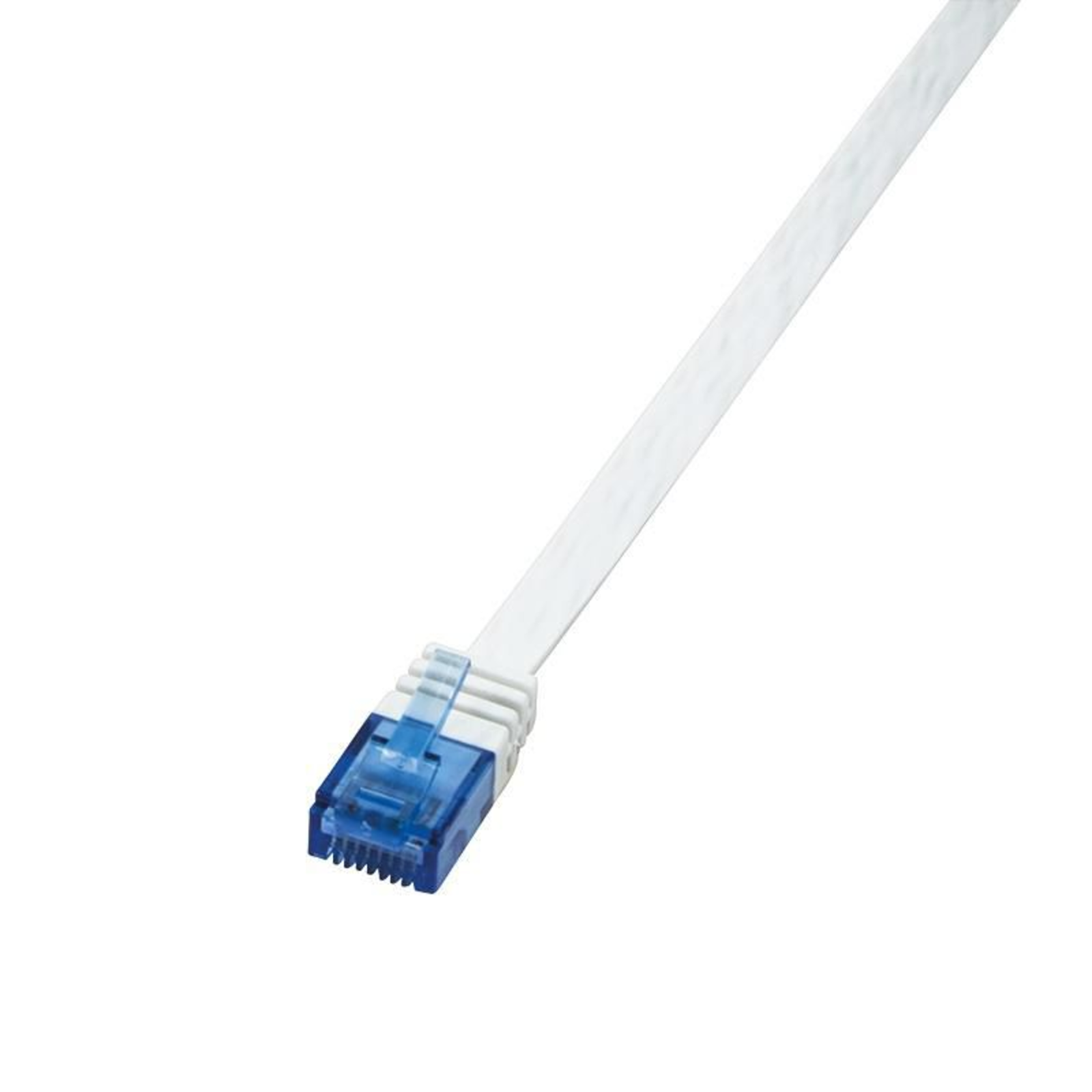 LogiLink CF2061U RJ45 Network Cable Patch Cable CAT 6 U/UTP 3.00 M White Highly Flexible 1 Pc.