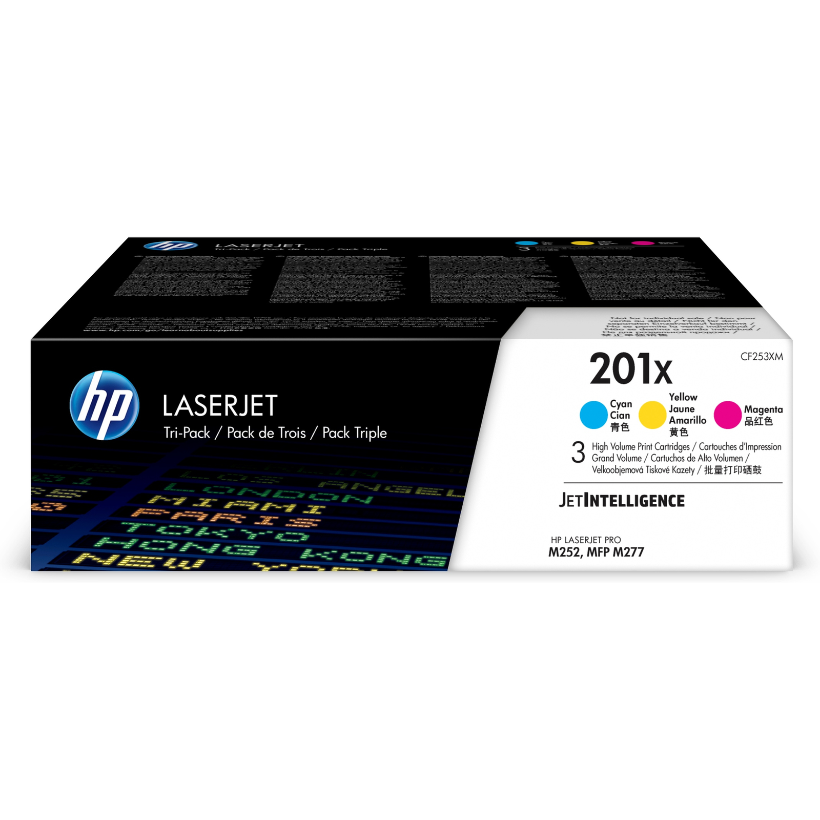 HPI 201X Gul cyan magenta 2300 Sider Toner CF253XM