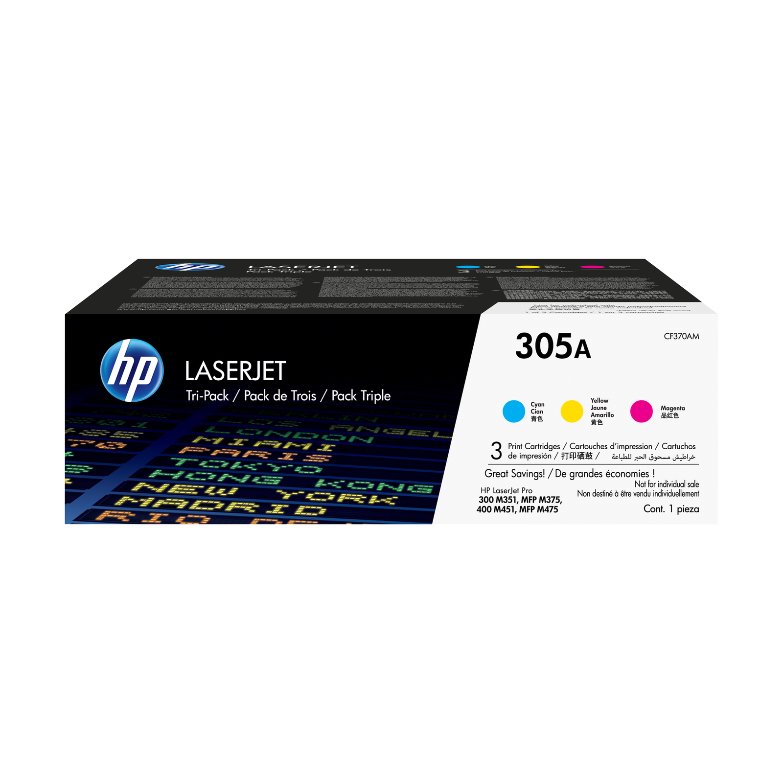 HPI 305A Gul cyan magenta 2600 Sider Toner