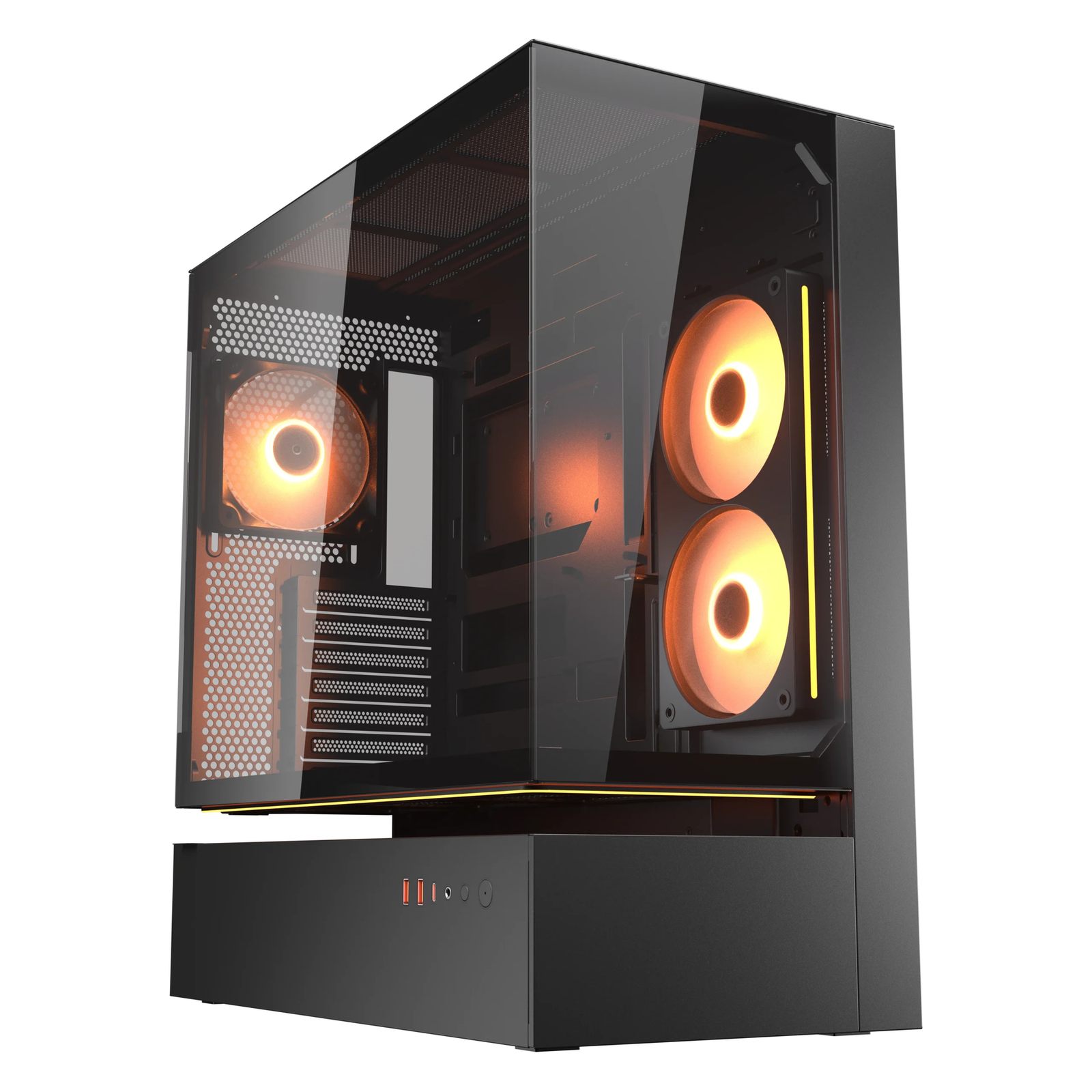 Cougar Midi Tower CFV235 ARGB Glass Black