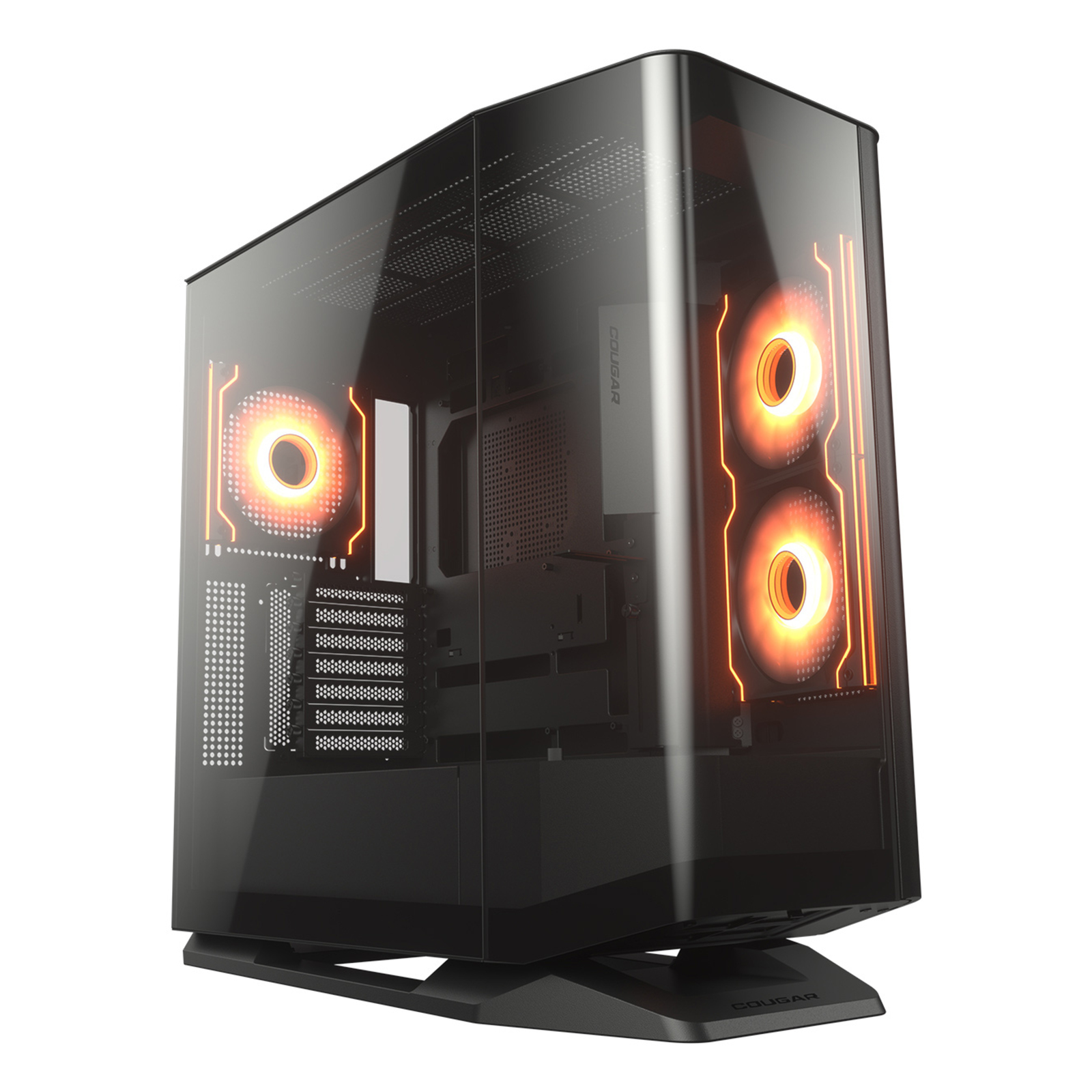 Cougar FV270 RGB E-ATX Mid Tower Case with Glass Panels (Black)